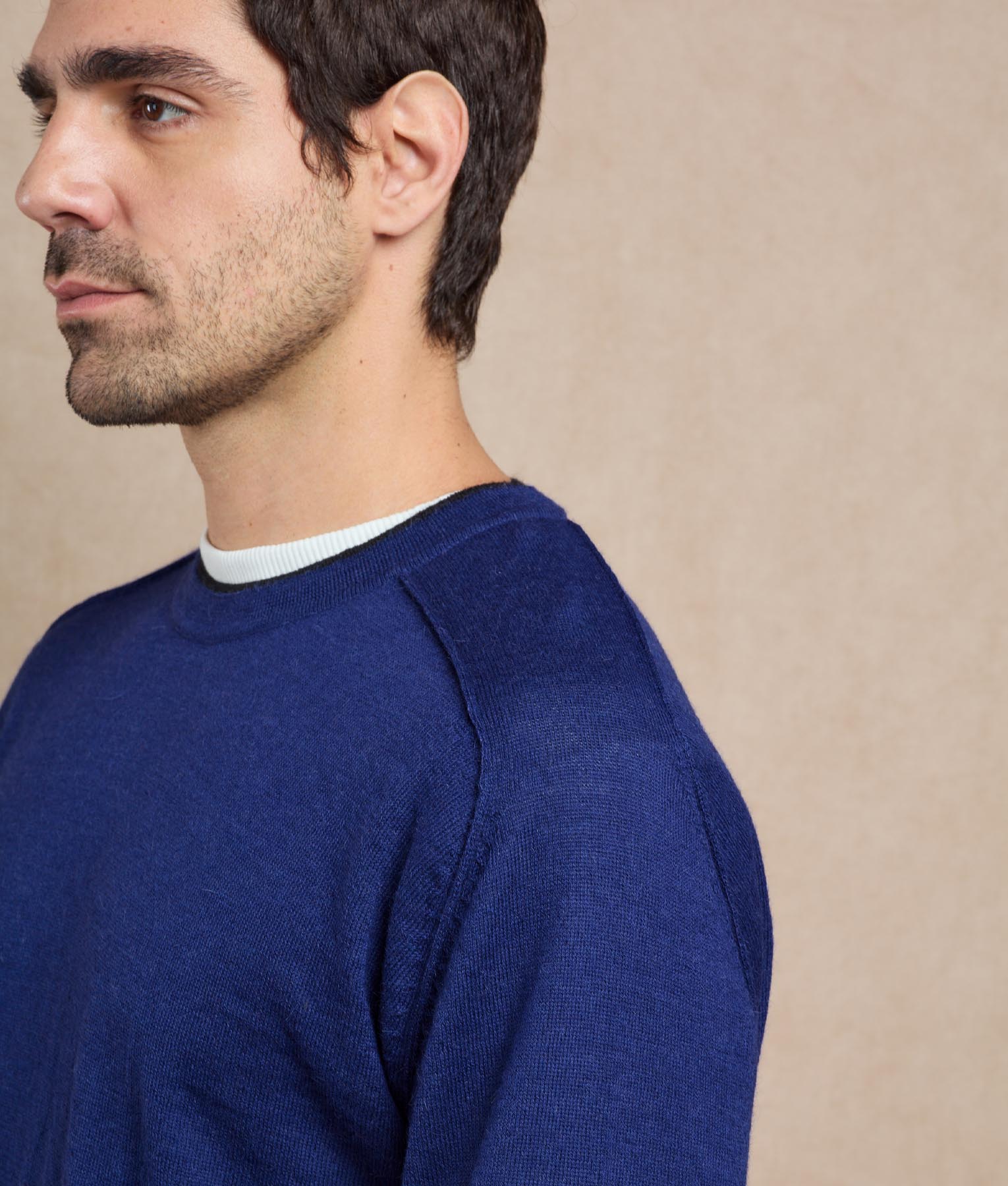 Mens Crew Sweater - in the navy