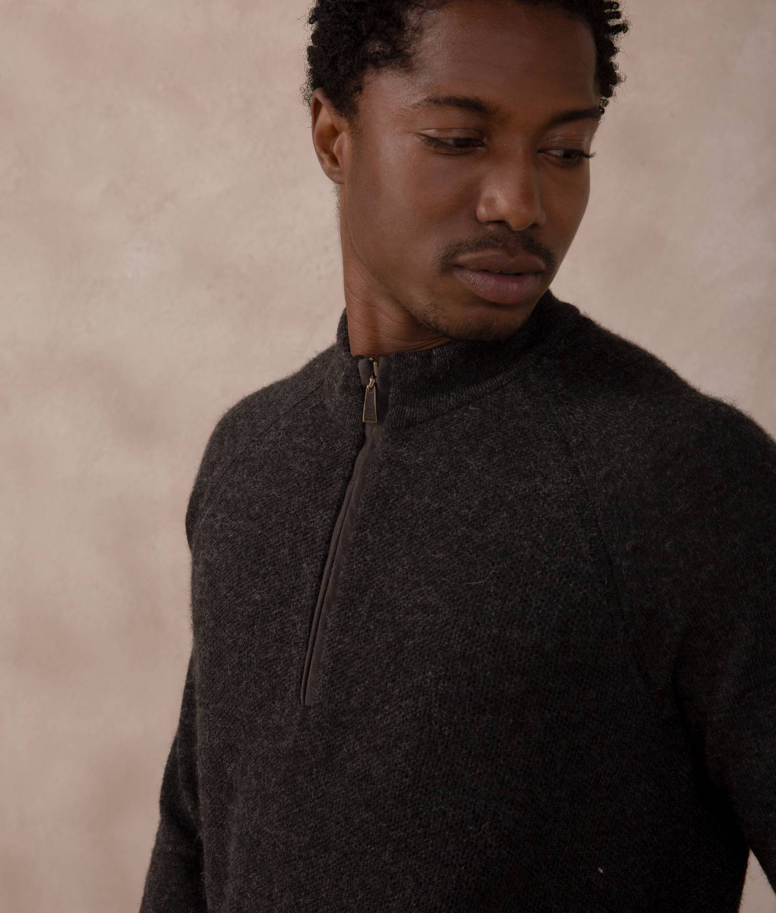 Chompa Panal Cuello Mock