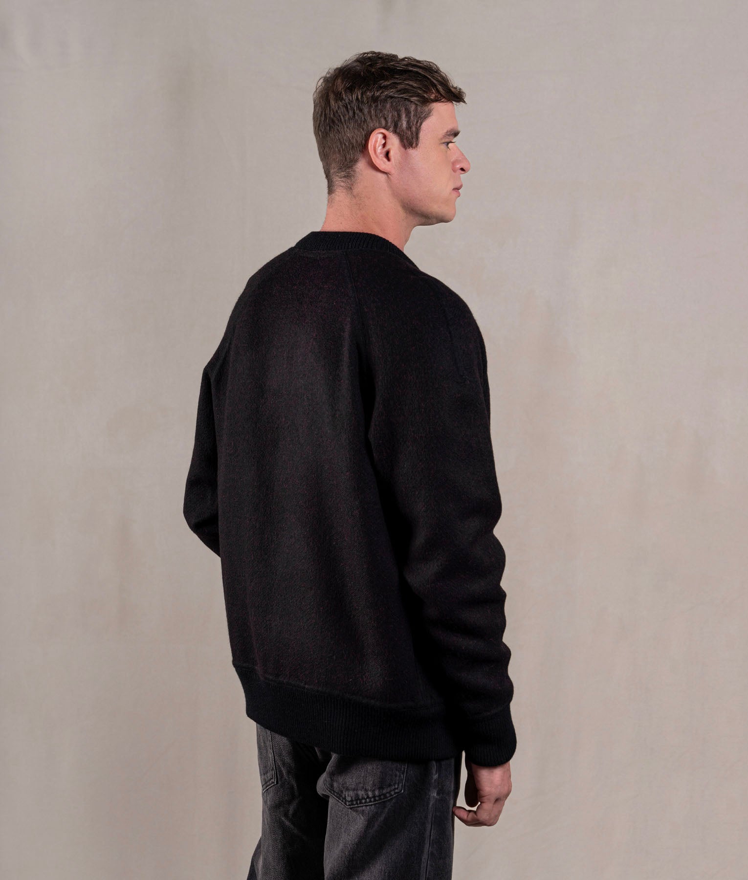 Casaca Bomber Reversible - Negro Y Rojo