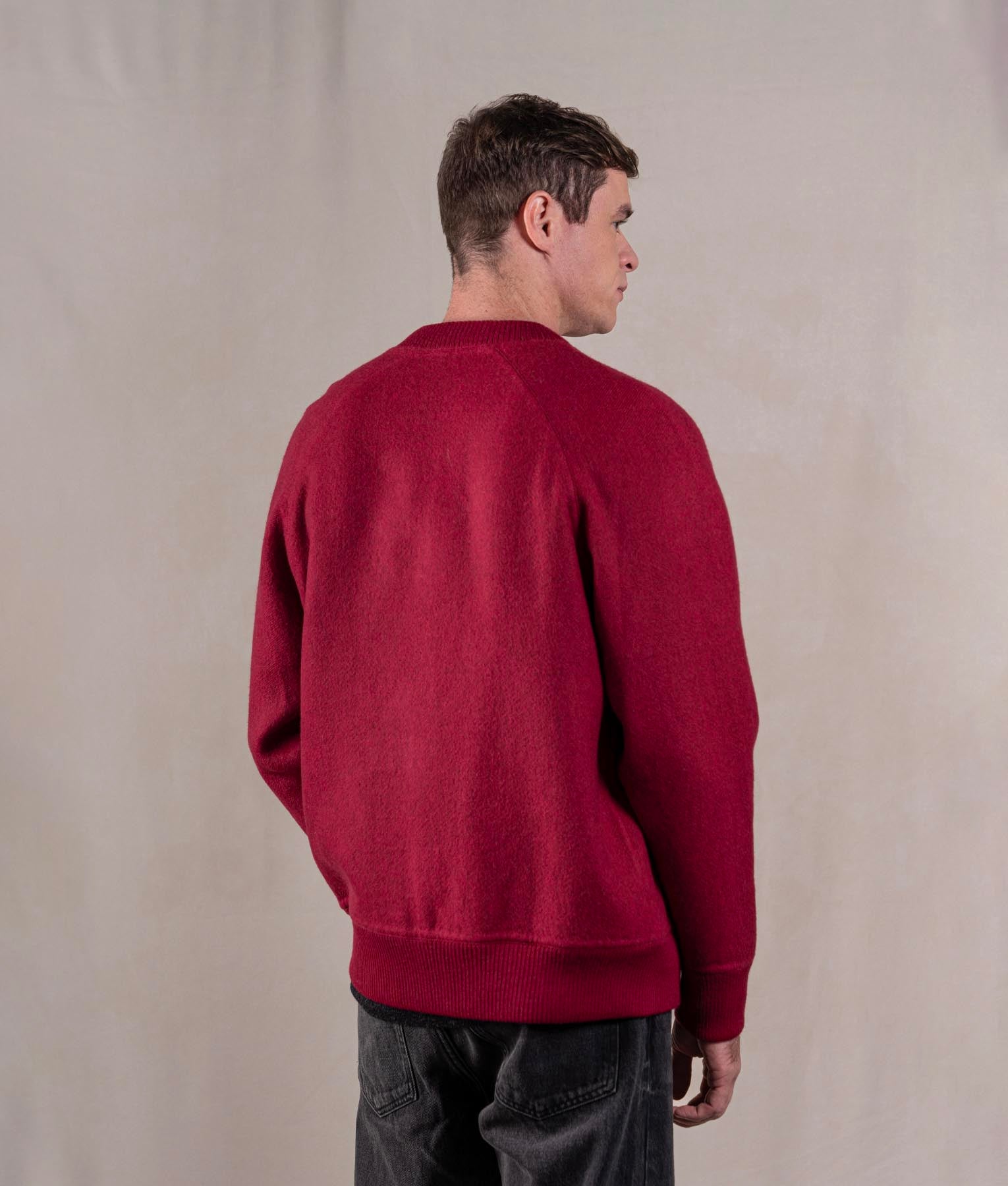 Casaca Bomber Reversible - Negro Y Rojo