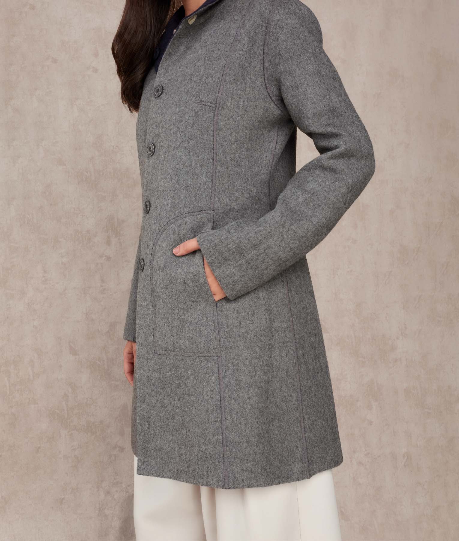 Abrigo Clásico Reversible Baby Alpaca