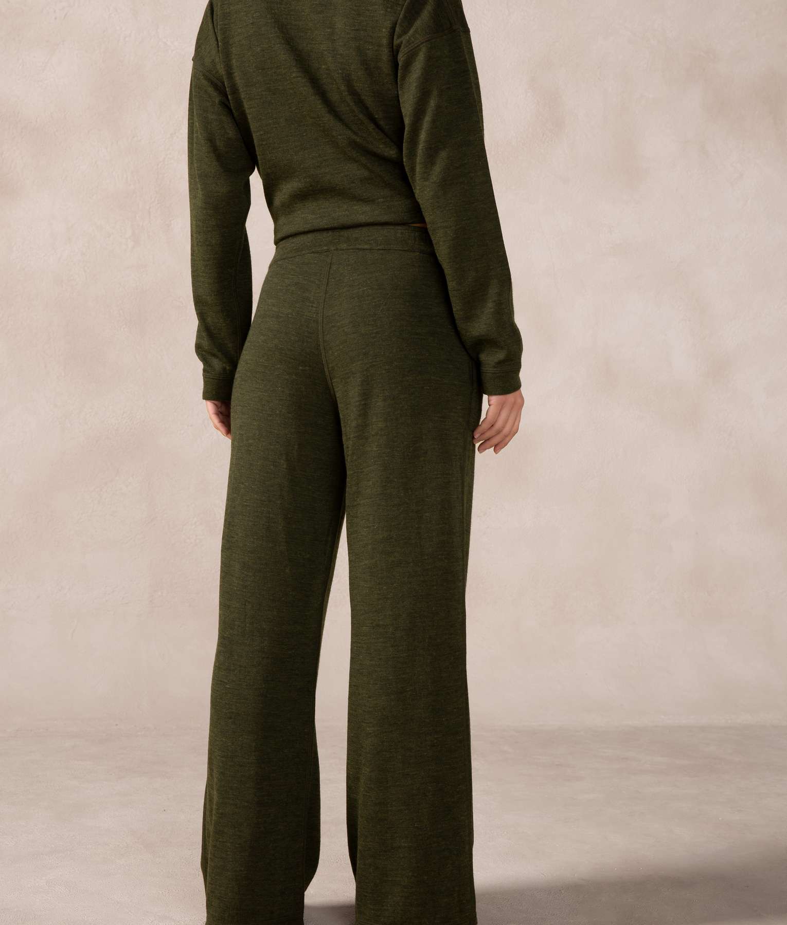 Pantalon Basico Estrecho - Oliva Noche Y Gris Castlerock