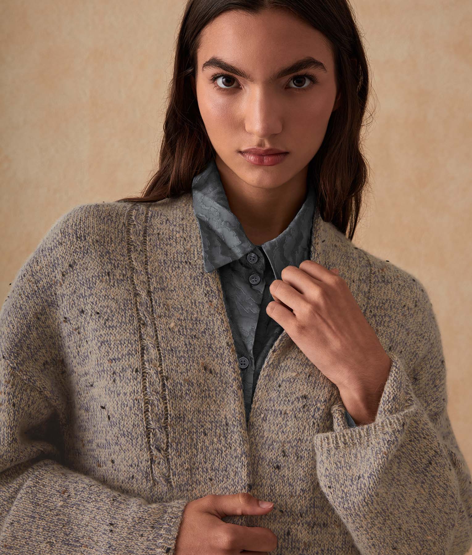 Cárdigan Kimono con Bolsillos