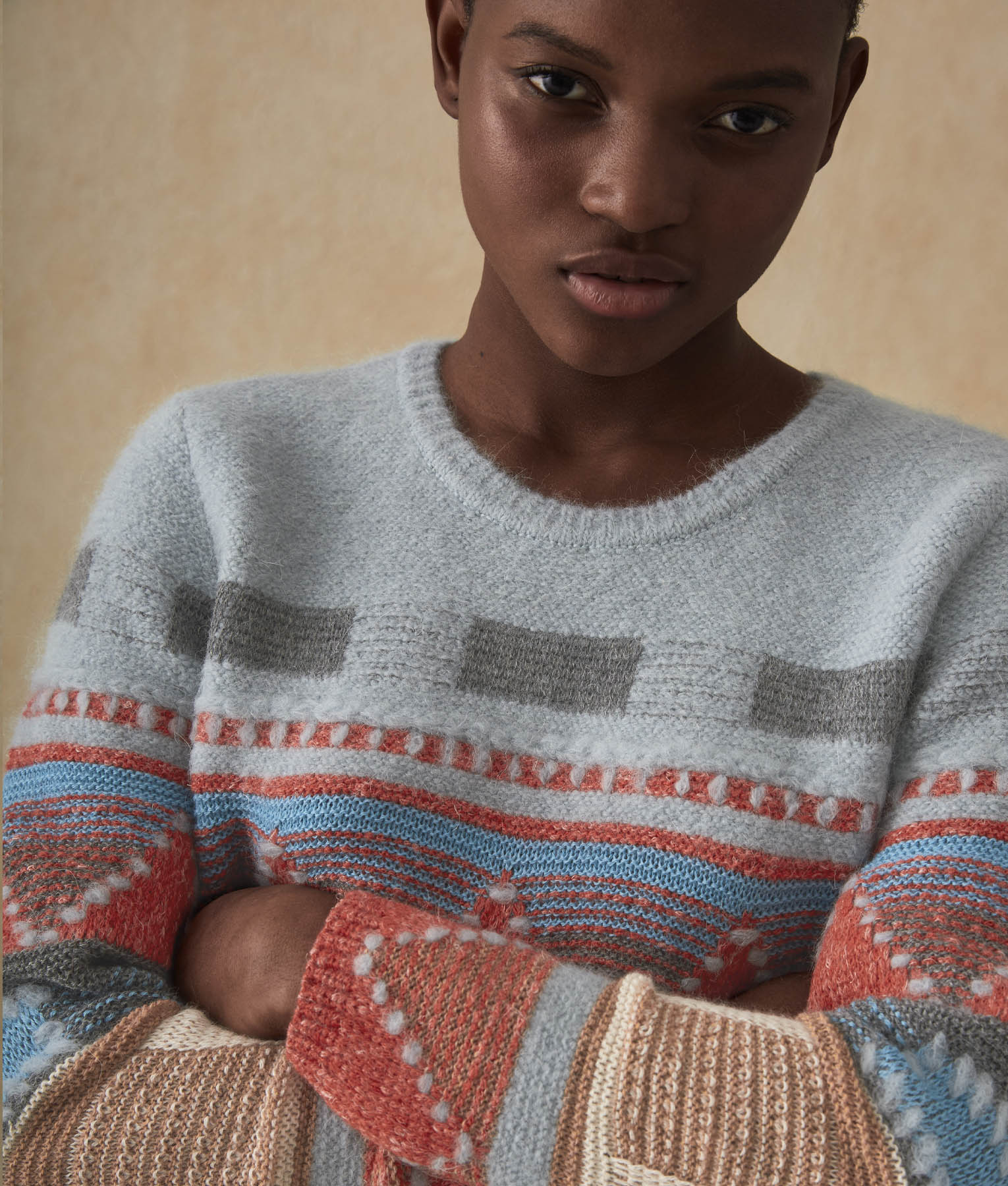 Chompa Geometric Intarsia