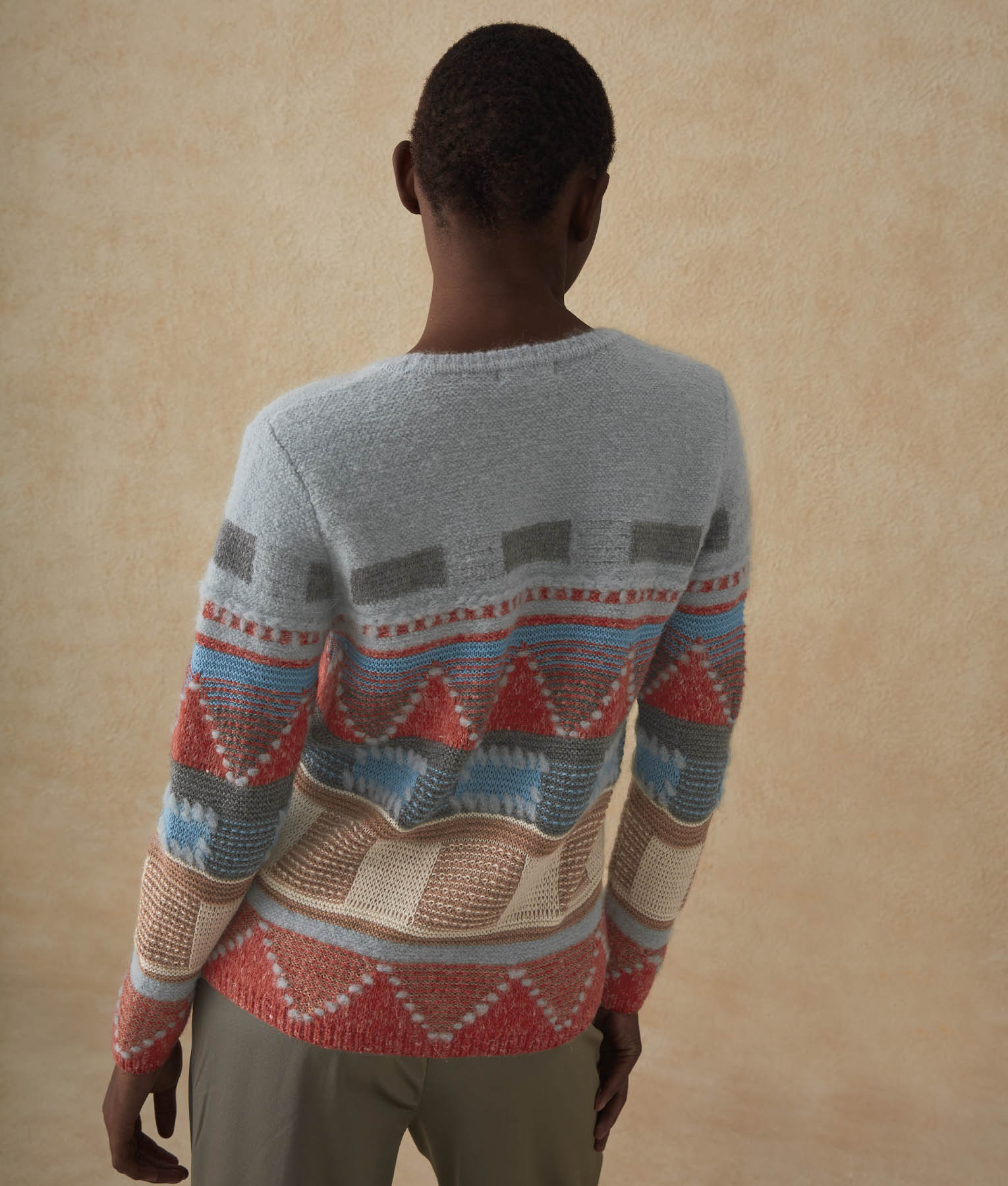 Chompa Geometric Intarsia