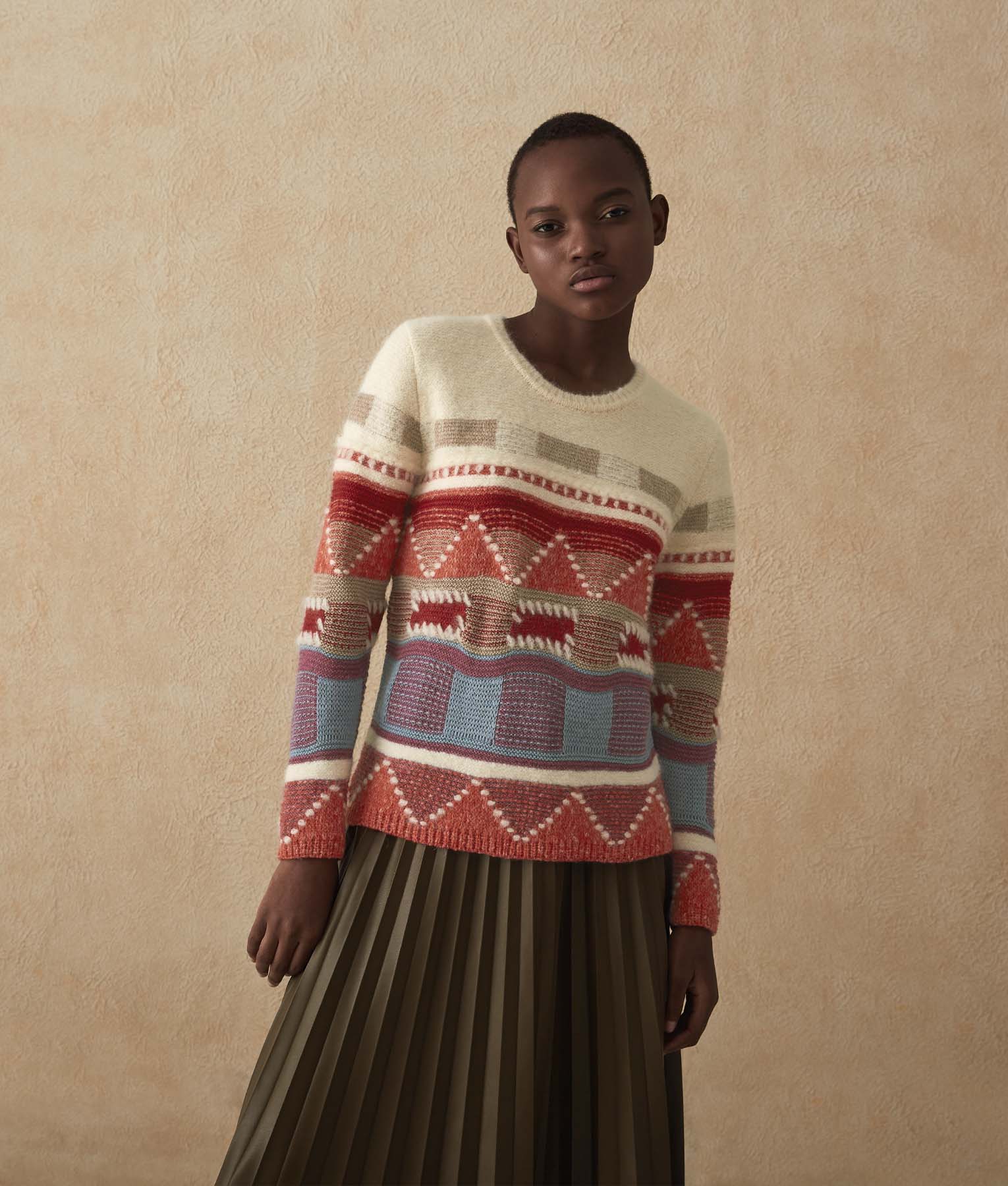 Chompa Geometric Intarsia