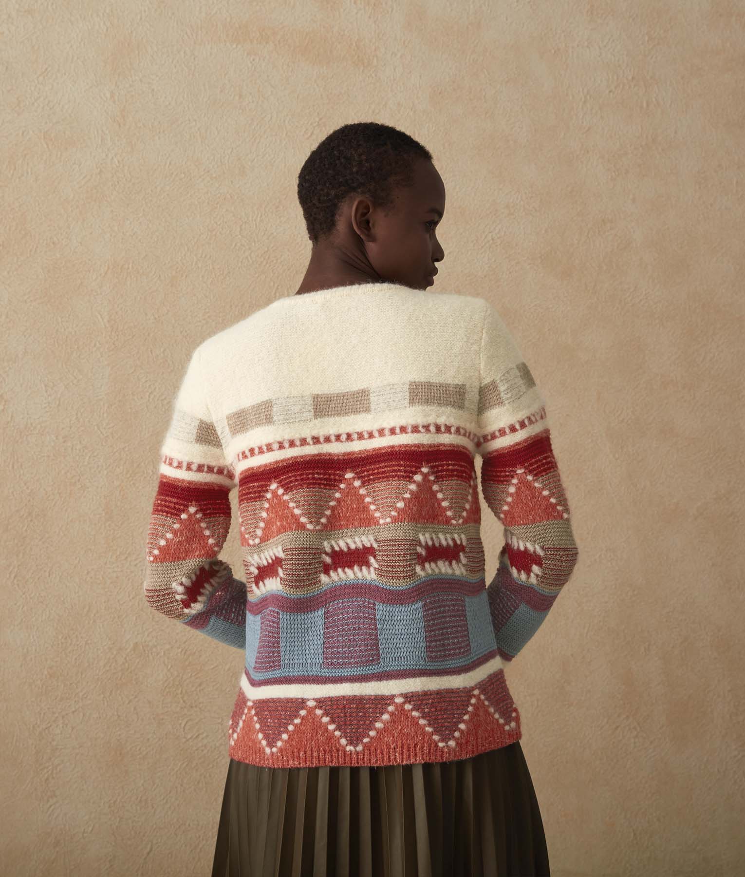 Chompa Geometric Intarsia