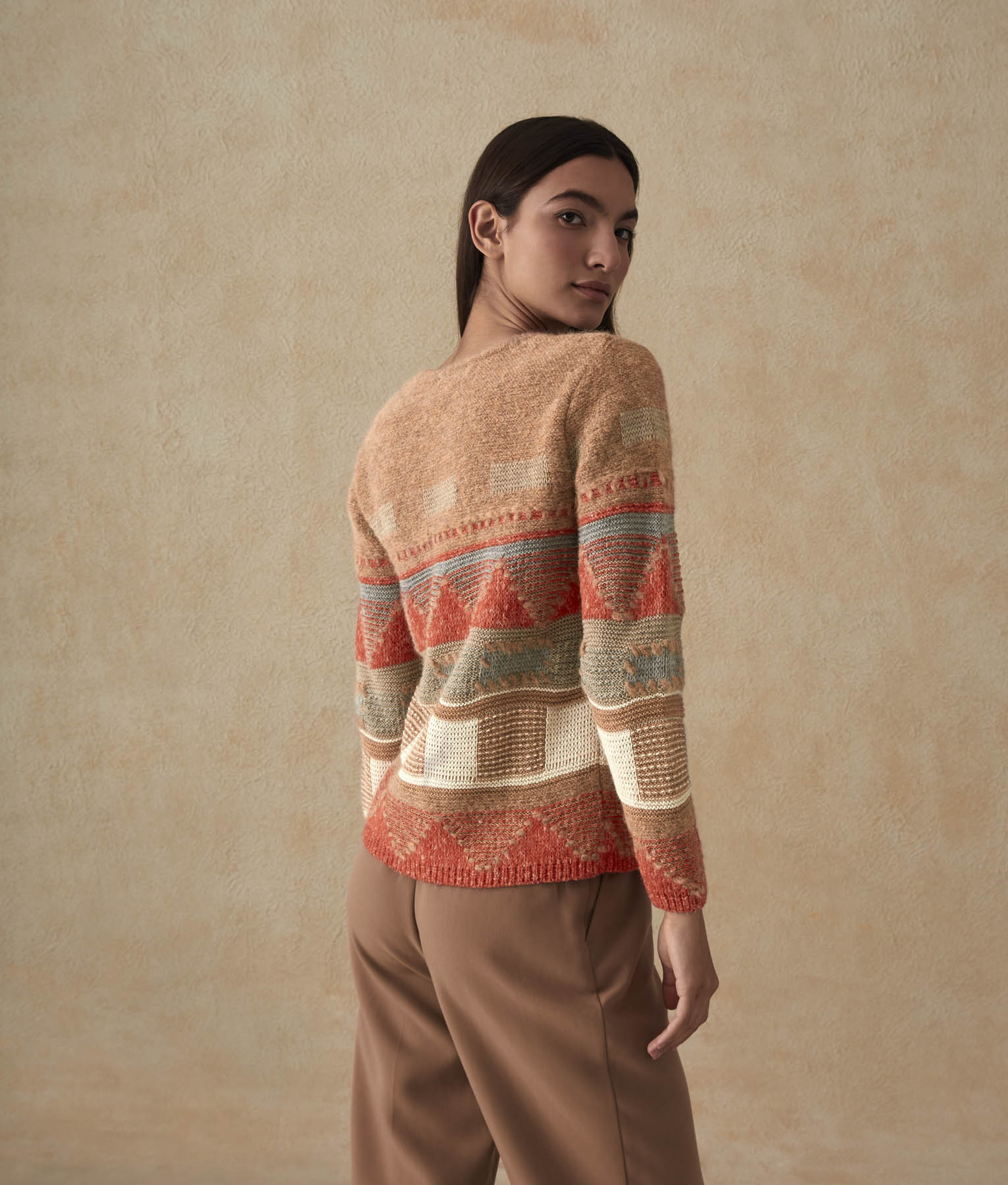 Chompa Geometric Intarsia
