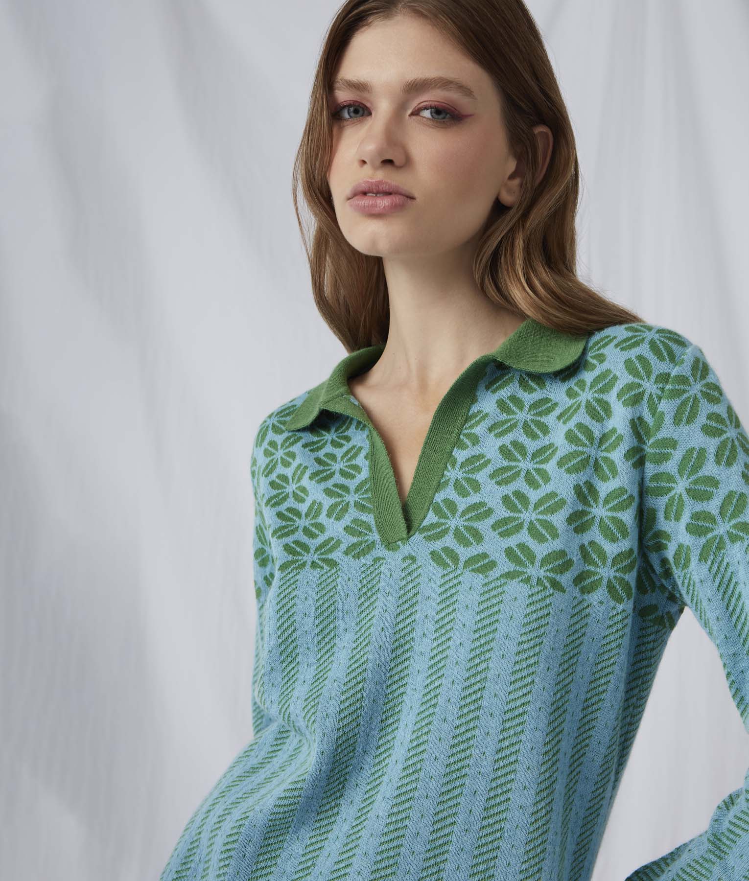 Chompa Flowers & Ribs Polo