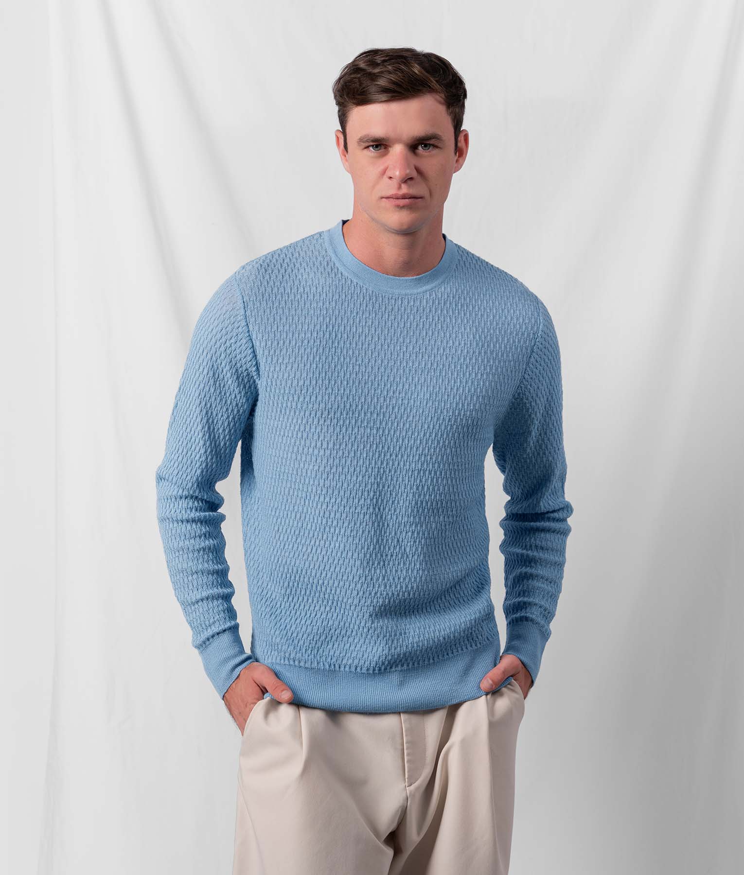 Chompa Esencial The Drops - Celeste Claro