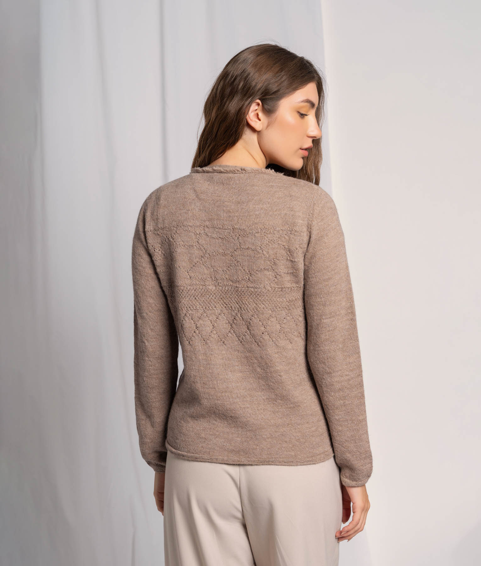 Cardigan Flores Con Efecto Encaje