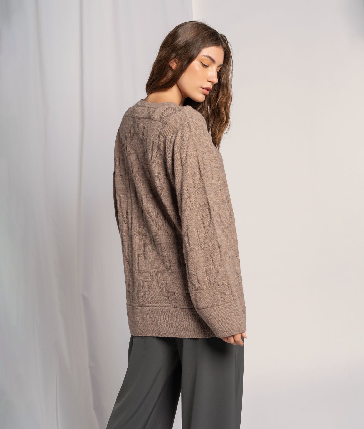 Chompa Jacquard Monocolor Oversize