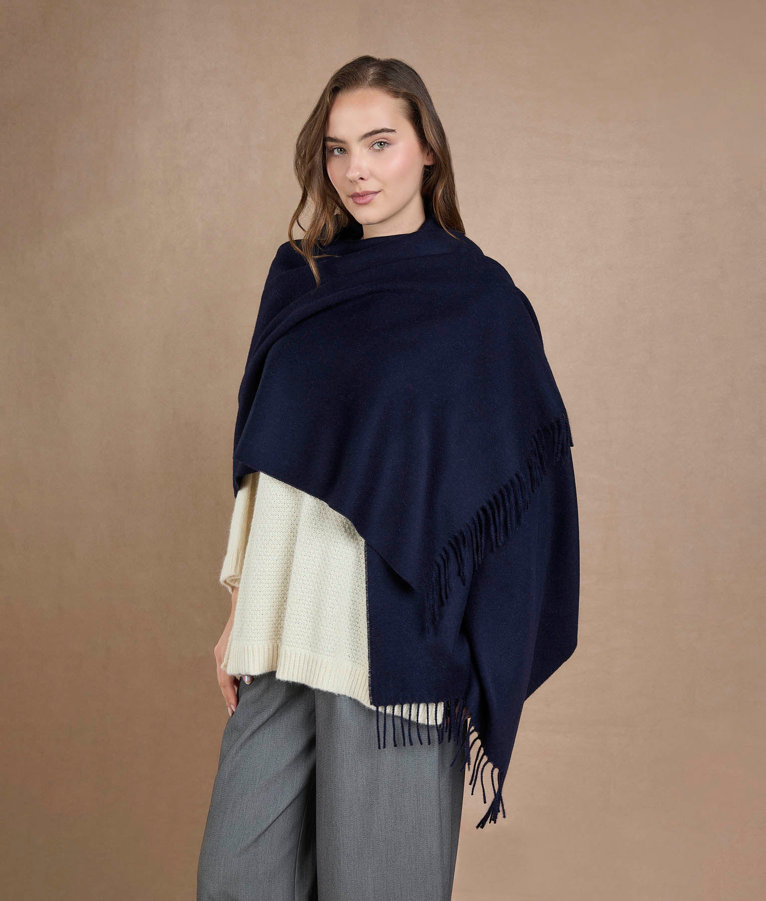 Estola Perchada - Azul Marino