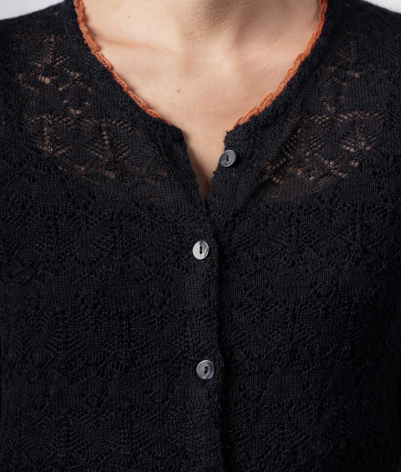 Cardigan El Enlace De Los 30 - Azul Denim Claro Y Azul Grisáceo