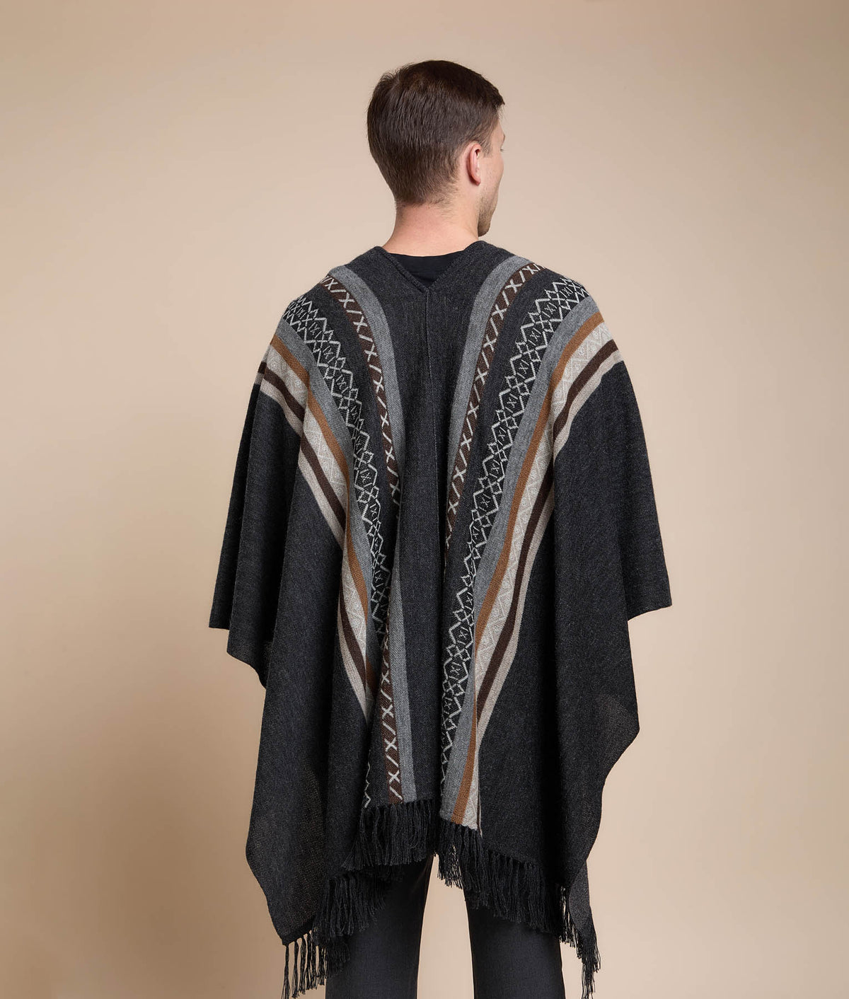 Poncho de Hombre Diseño Mat