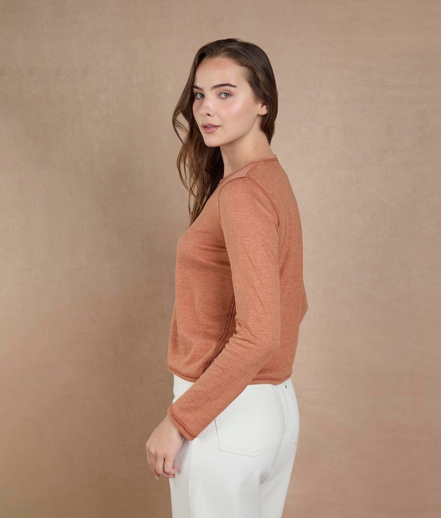 Chompa Reversible Flor de Durazno y Coral Vivo