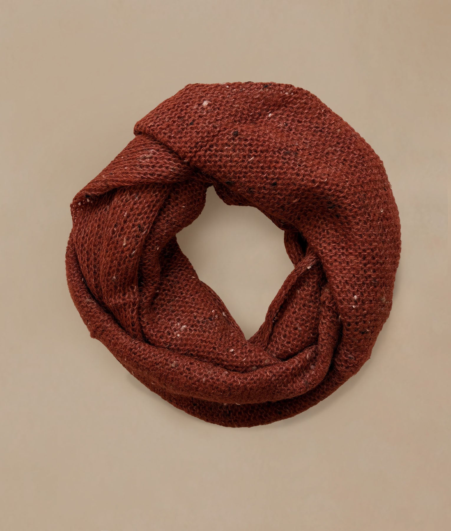 Terracota Jaspeado Infinity Scarf