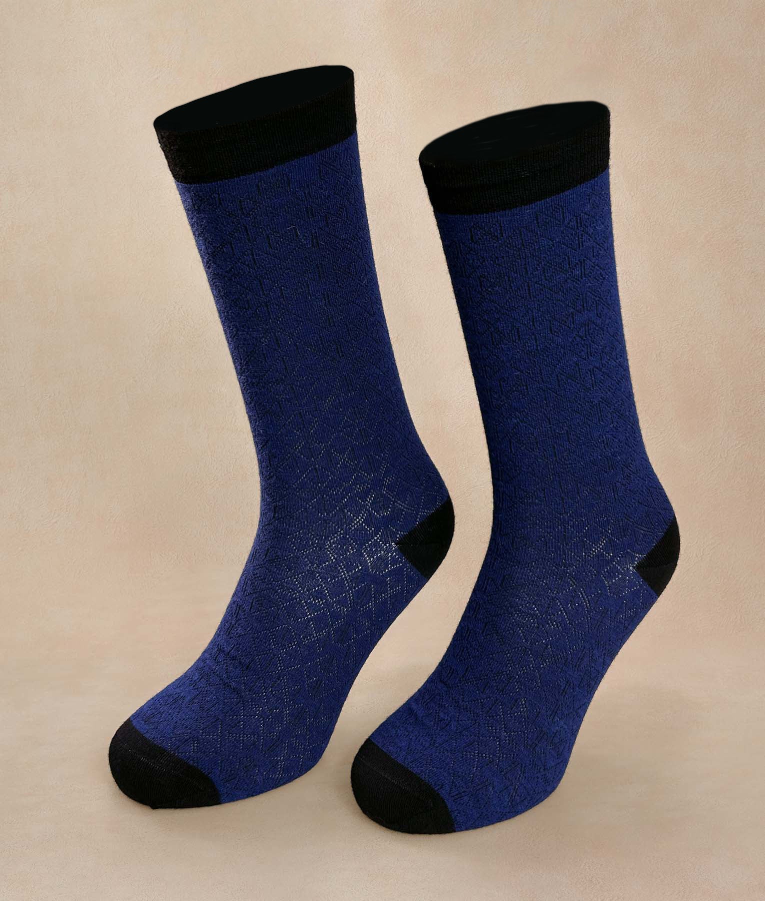 Medias Hombre Textured - azul