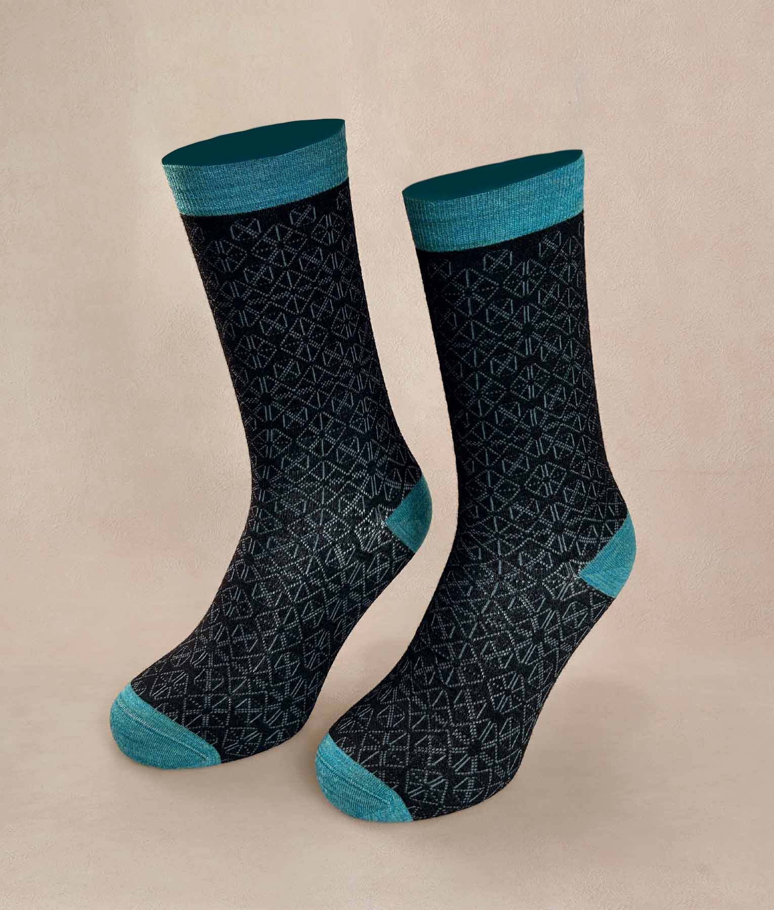 Medias Hombre Textured - negro