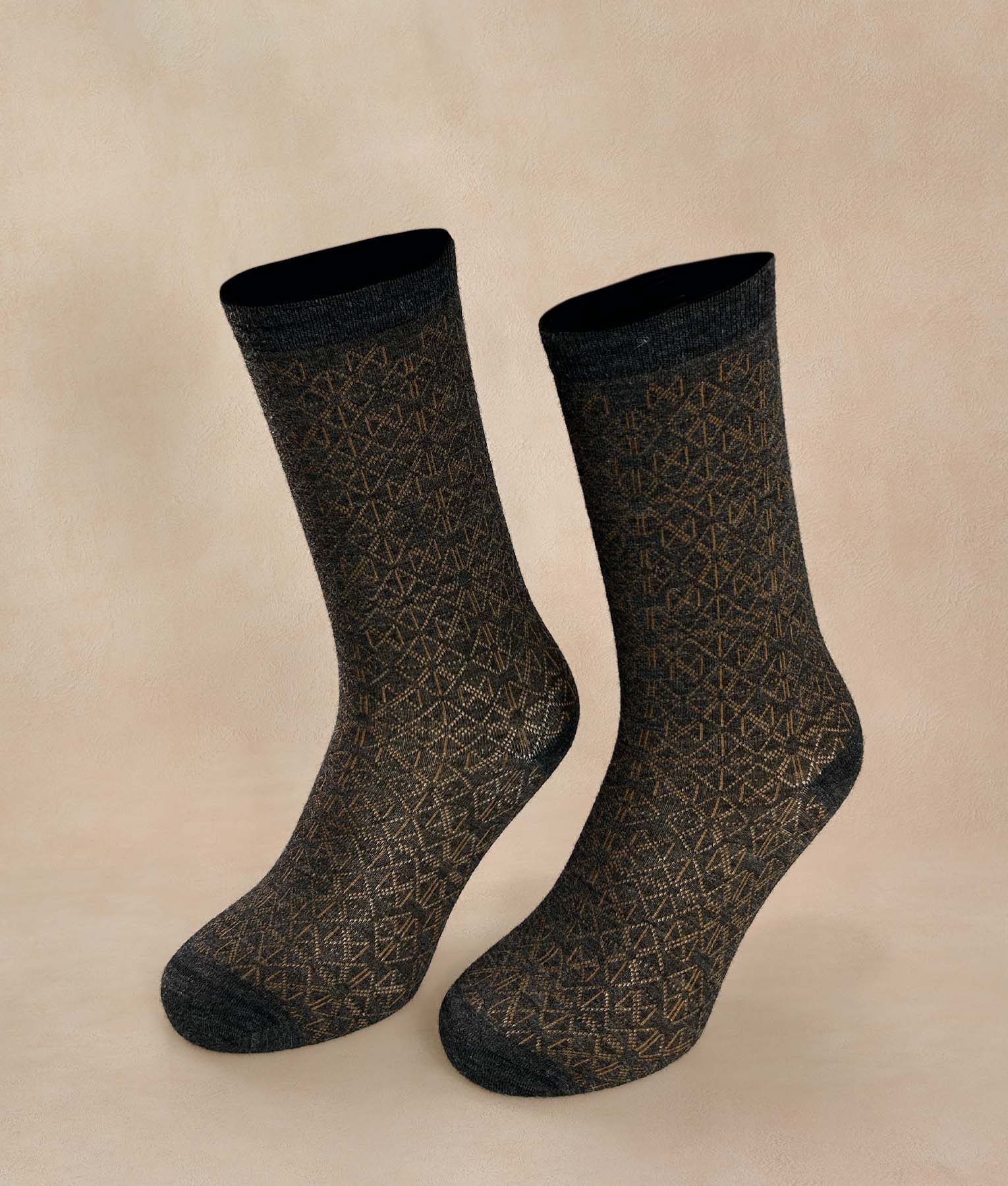 Medias Mujer Textured - marron