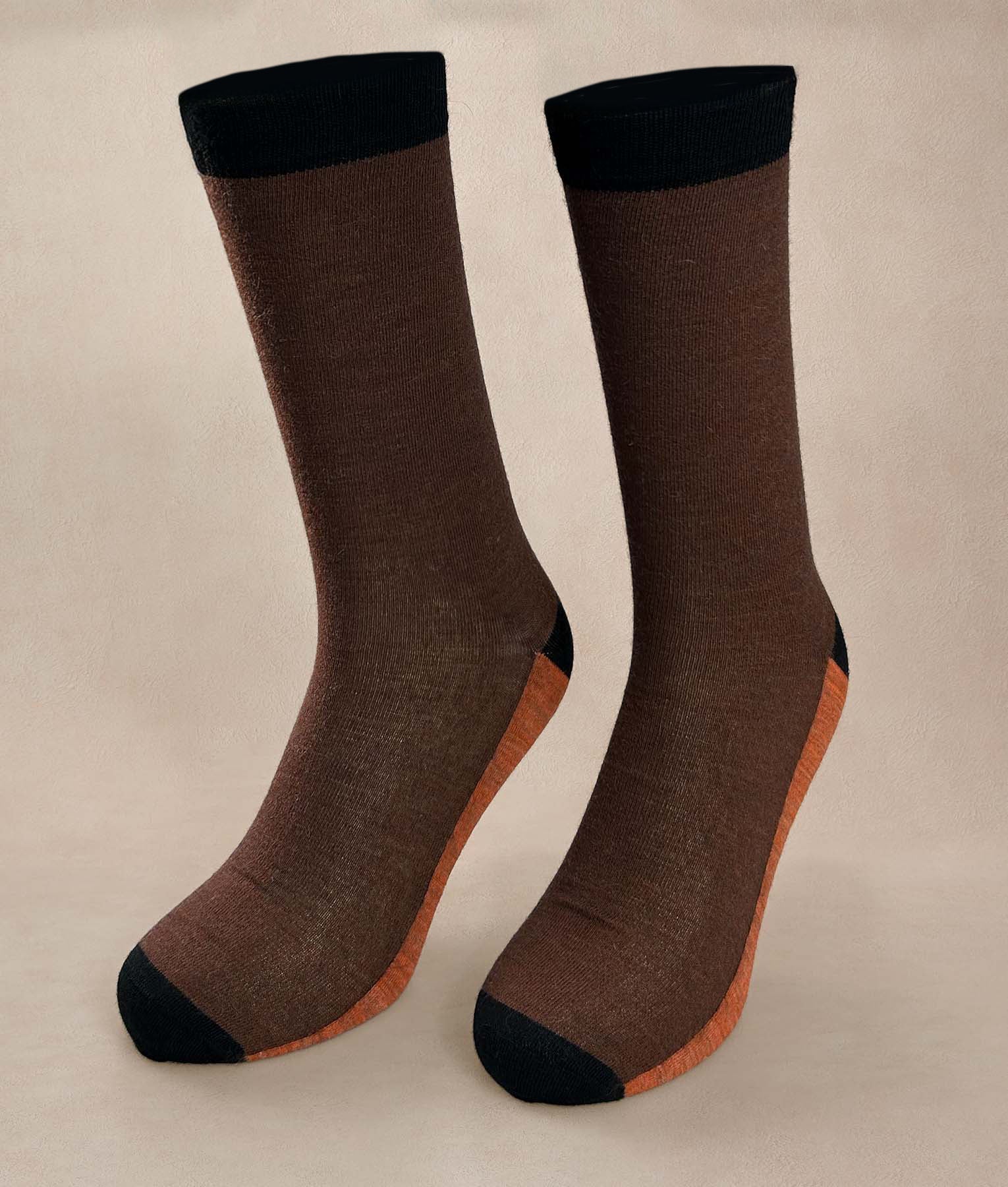 Medias Hombre Color Block - naraja