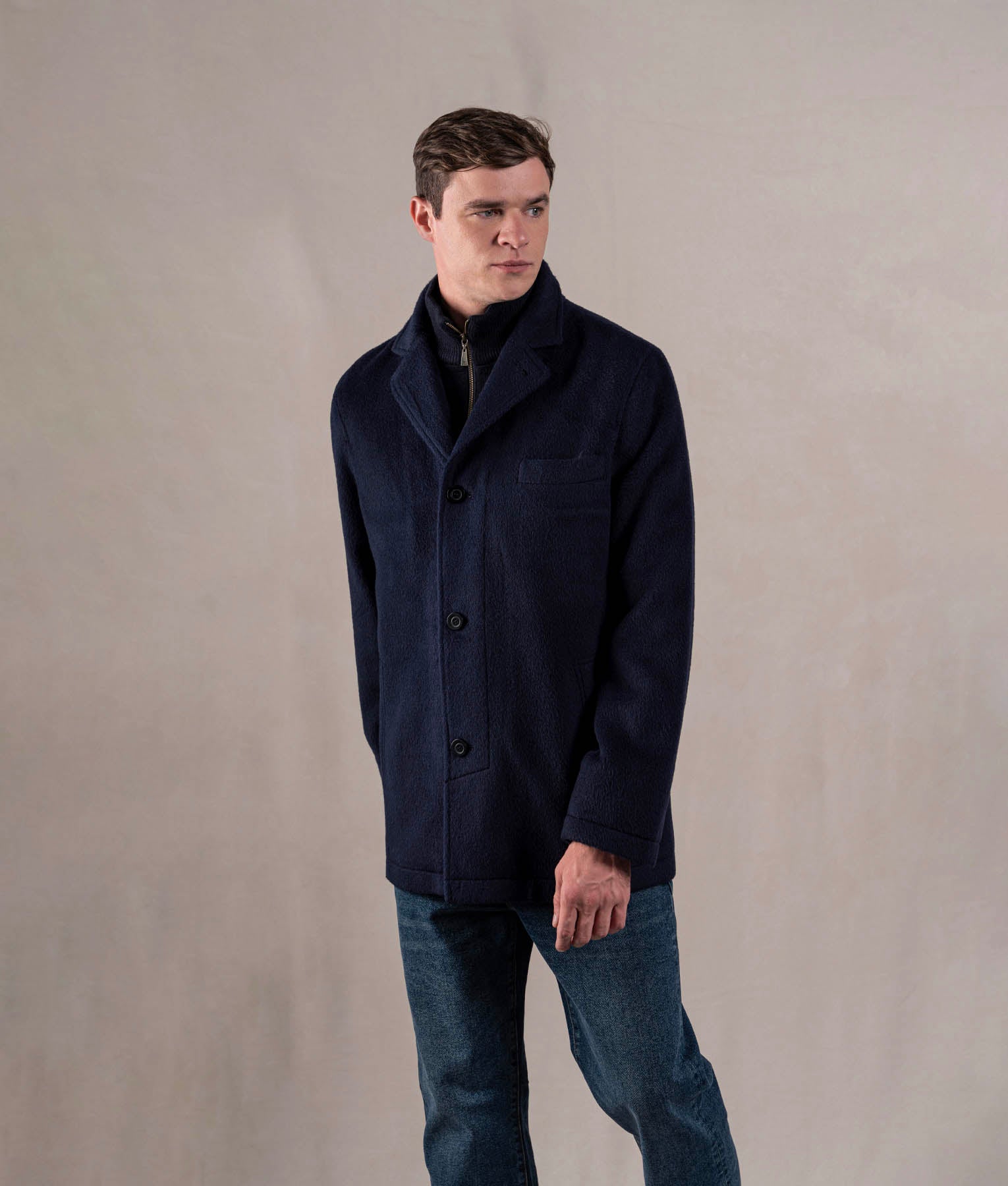 Abrigo Doble - Azul Marino