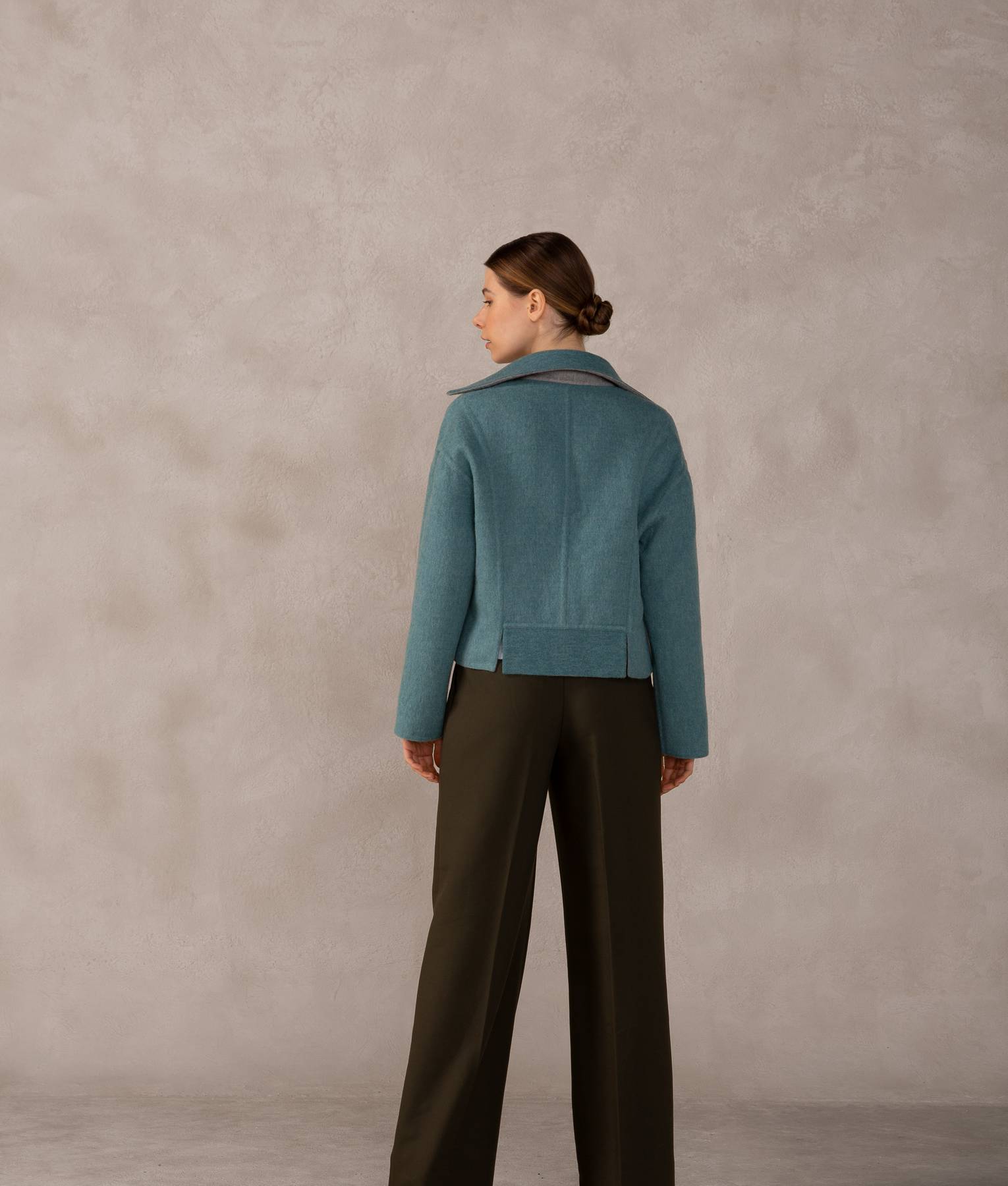 Abrigo Corto Reversible Baby Alpaca
