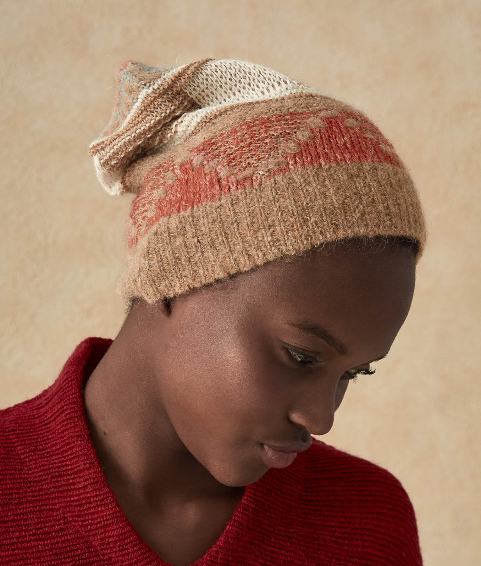 Gorro Geométrico Intarsia
