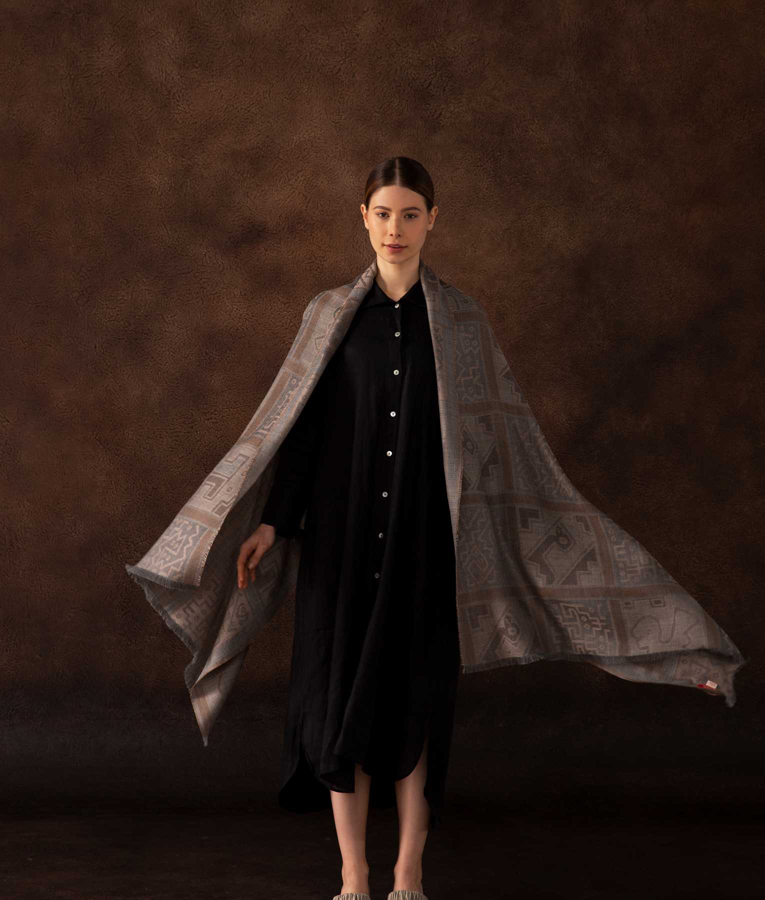 Estola Chancay Baby Alpaca y Seda