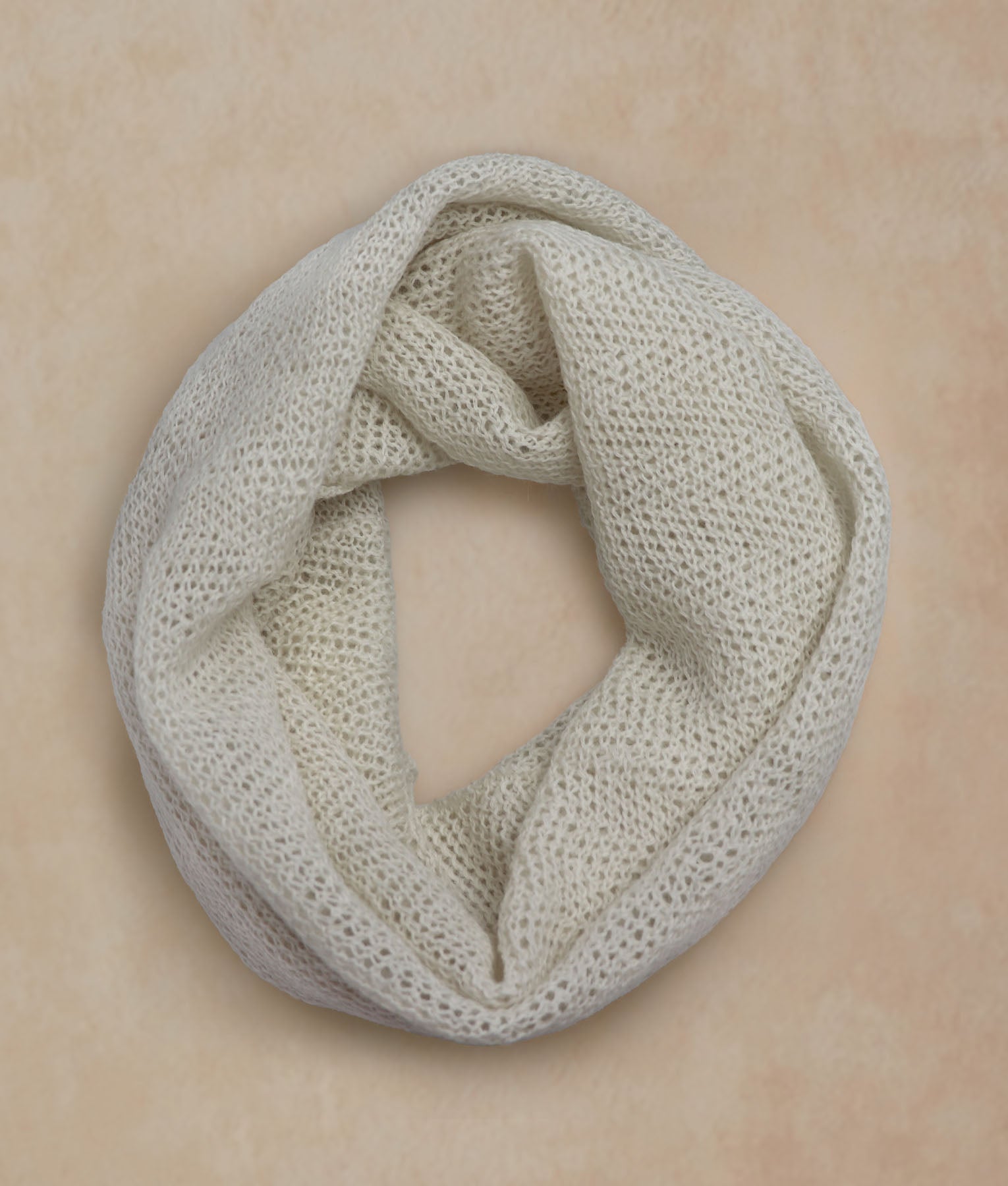 Antique White Infinity Scarf