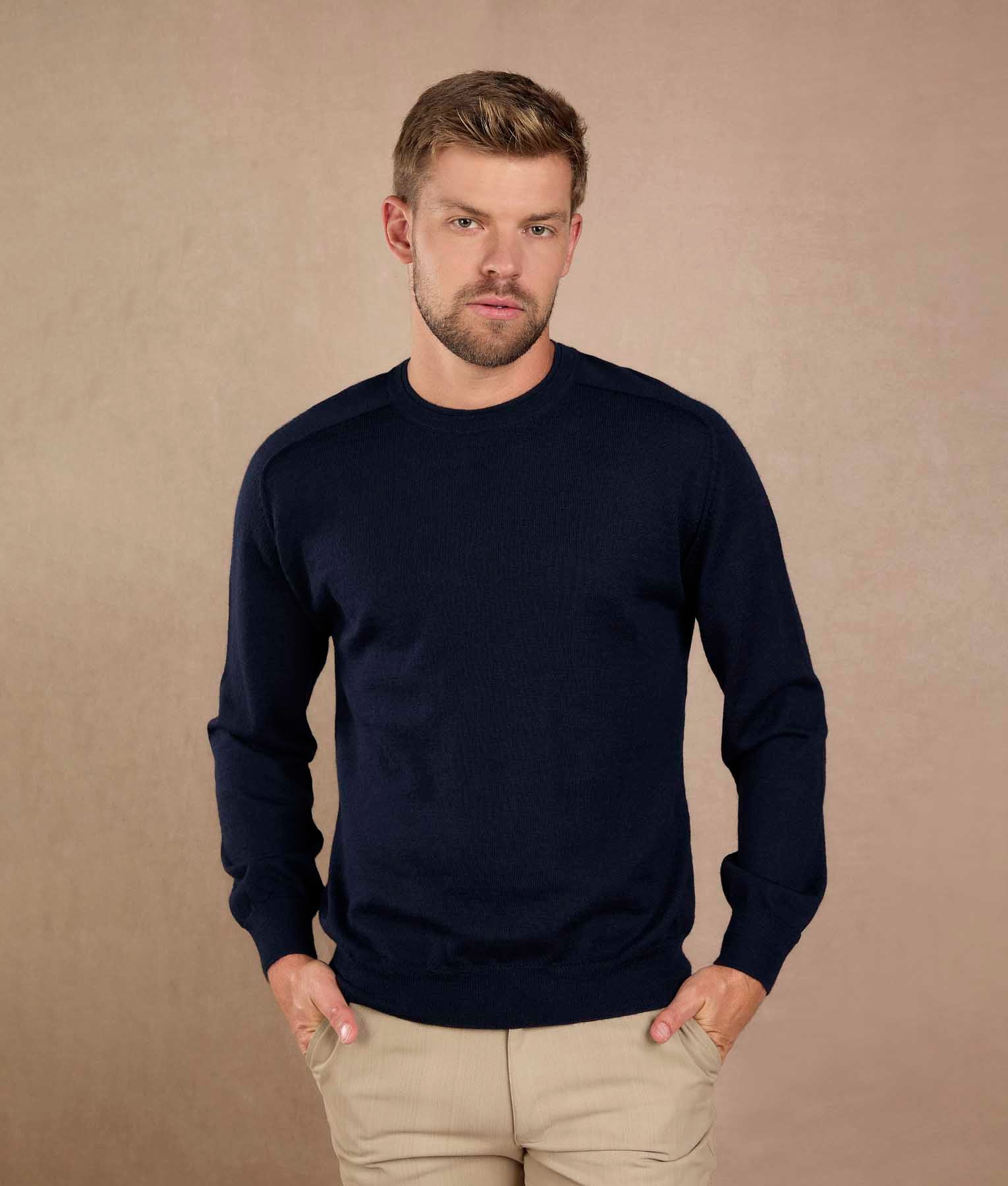 Chompa Cuello O - Azul Marino