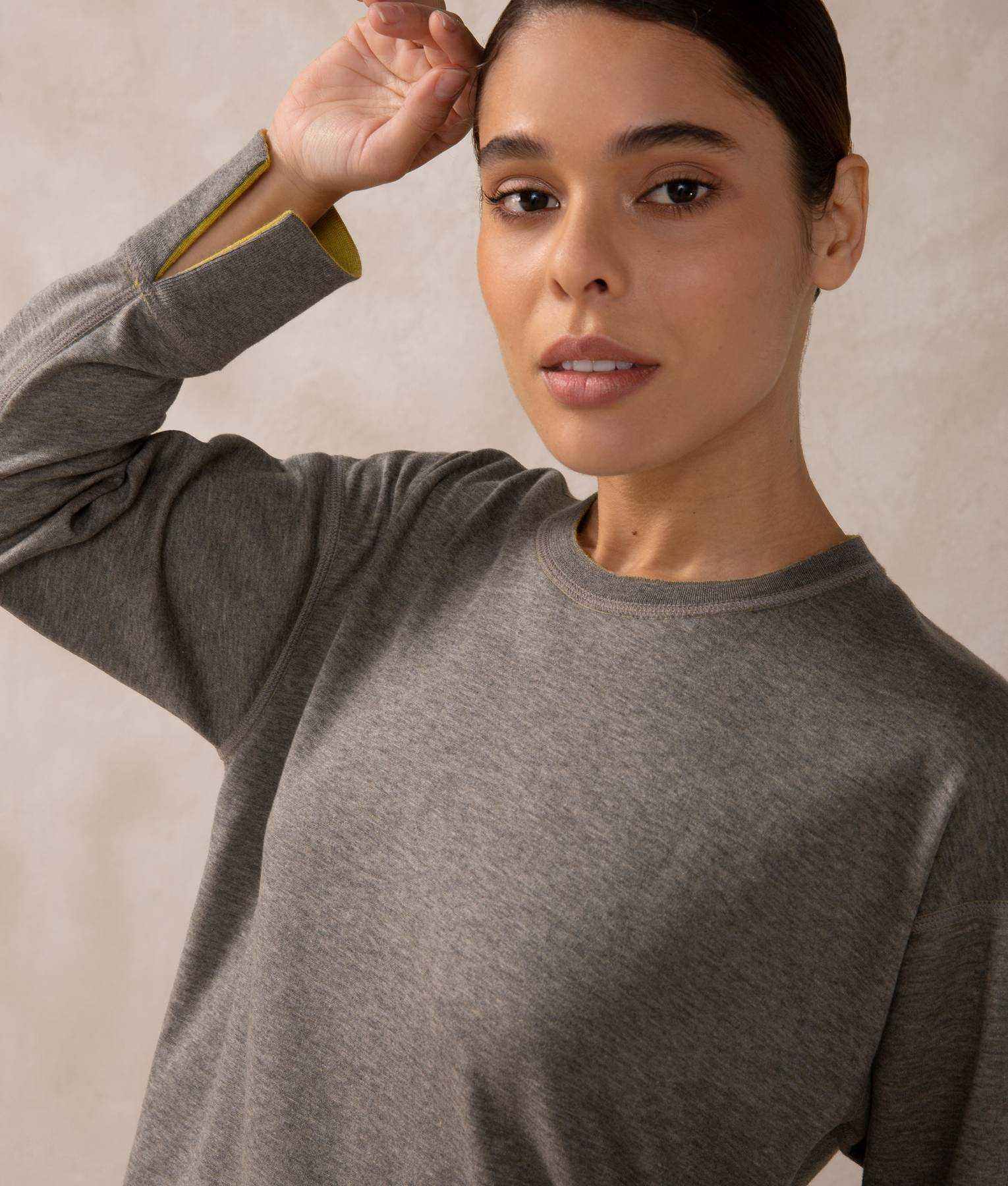 Premium Alpaca and Cotton basic tee sweater