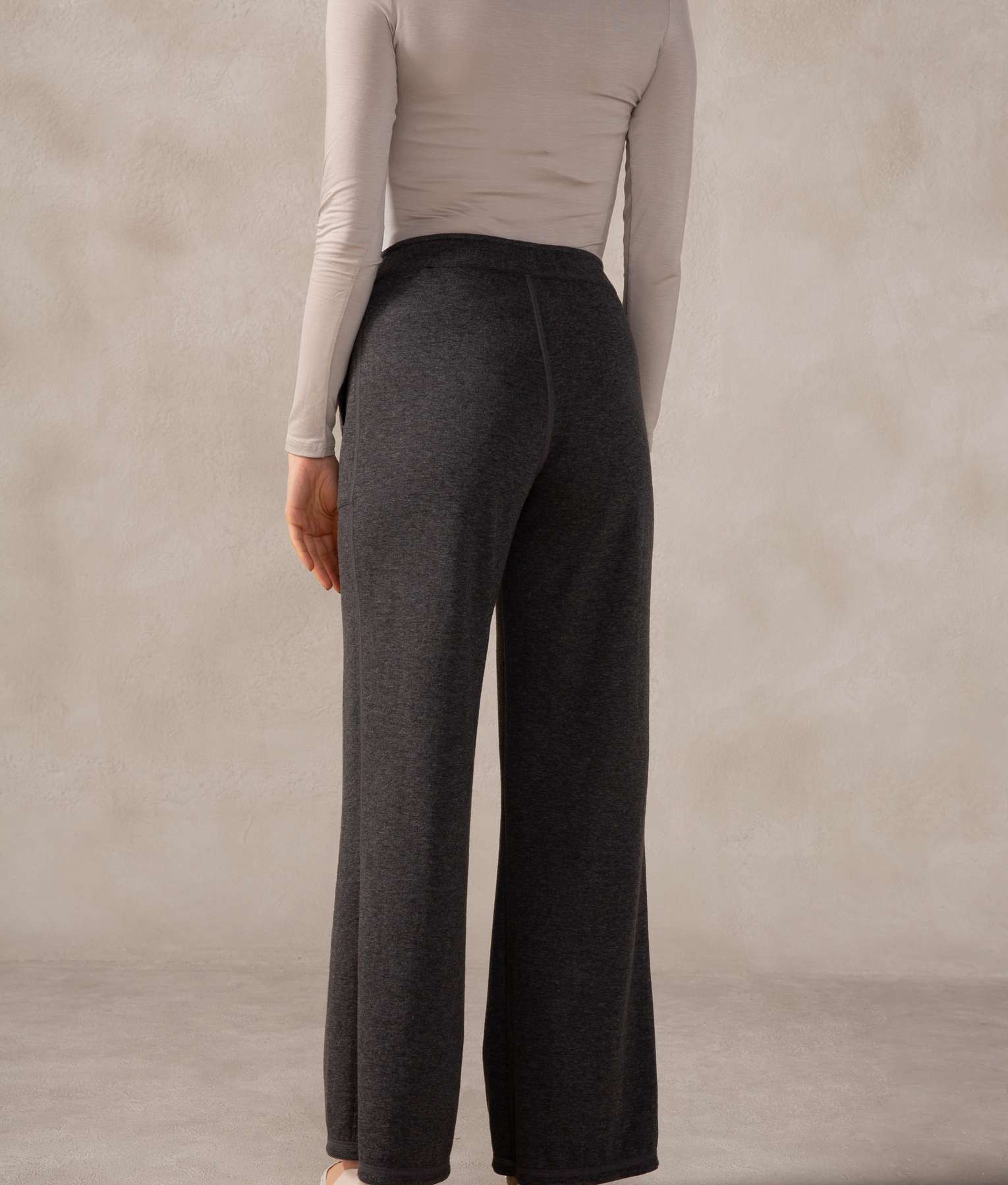 Pantalon Basico Estrecho - Gris Castlerock Y Verde Jungla Profunda