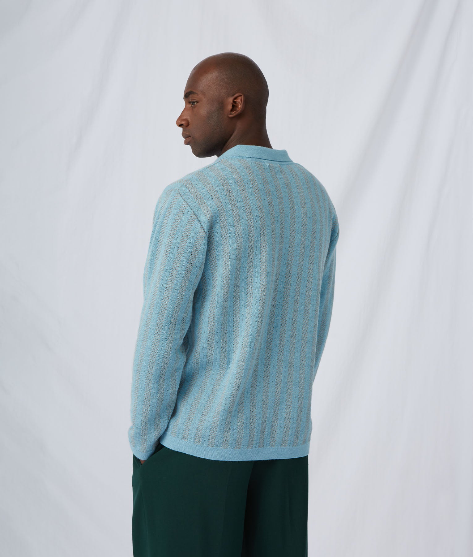 Chompa Flowing Ribs Polo Neck
