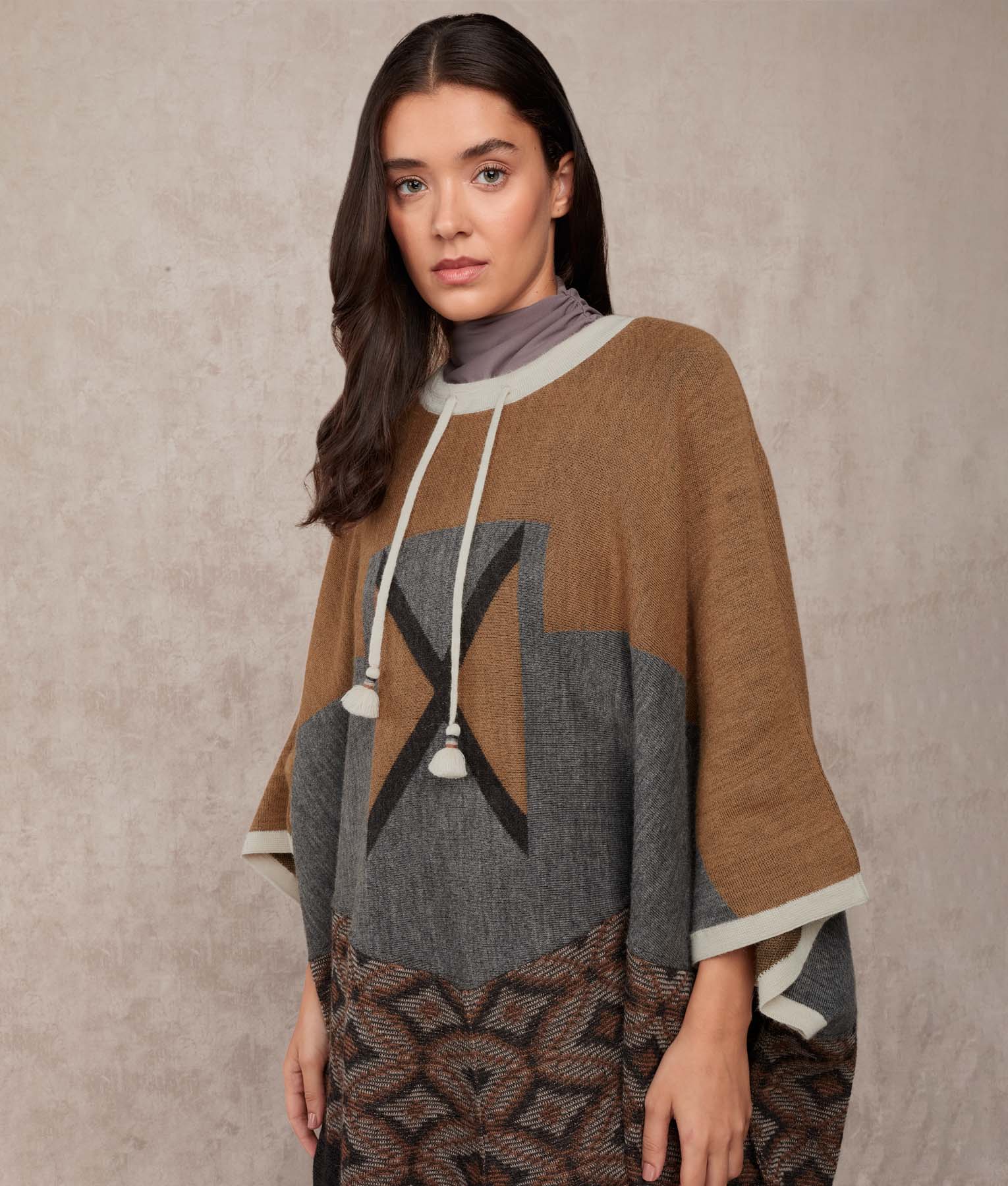 Poncho El Favorito Jacquard