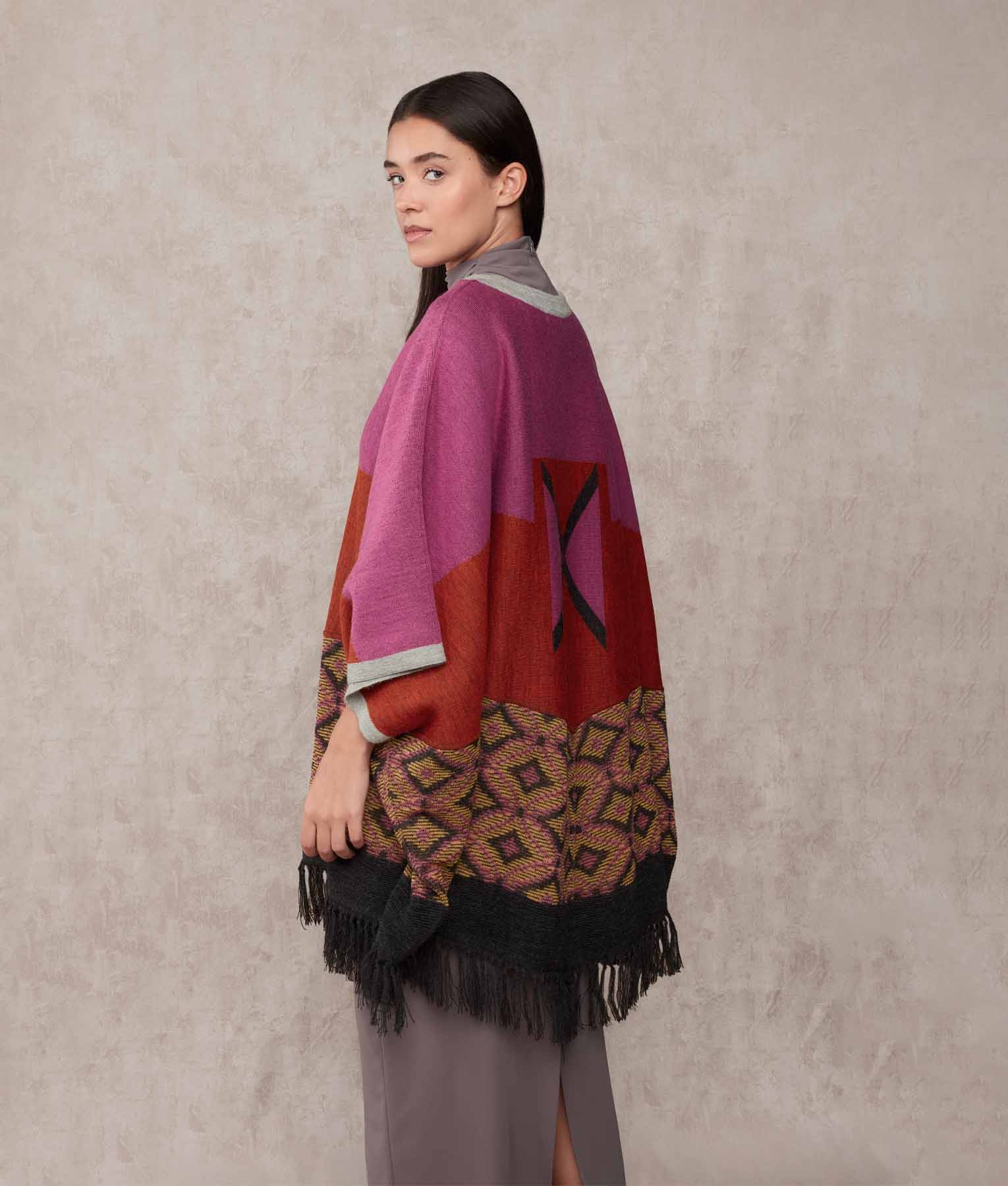 Poncho El Favorito Jacquard