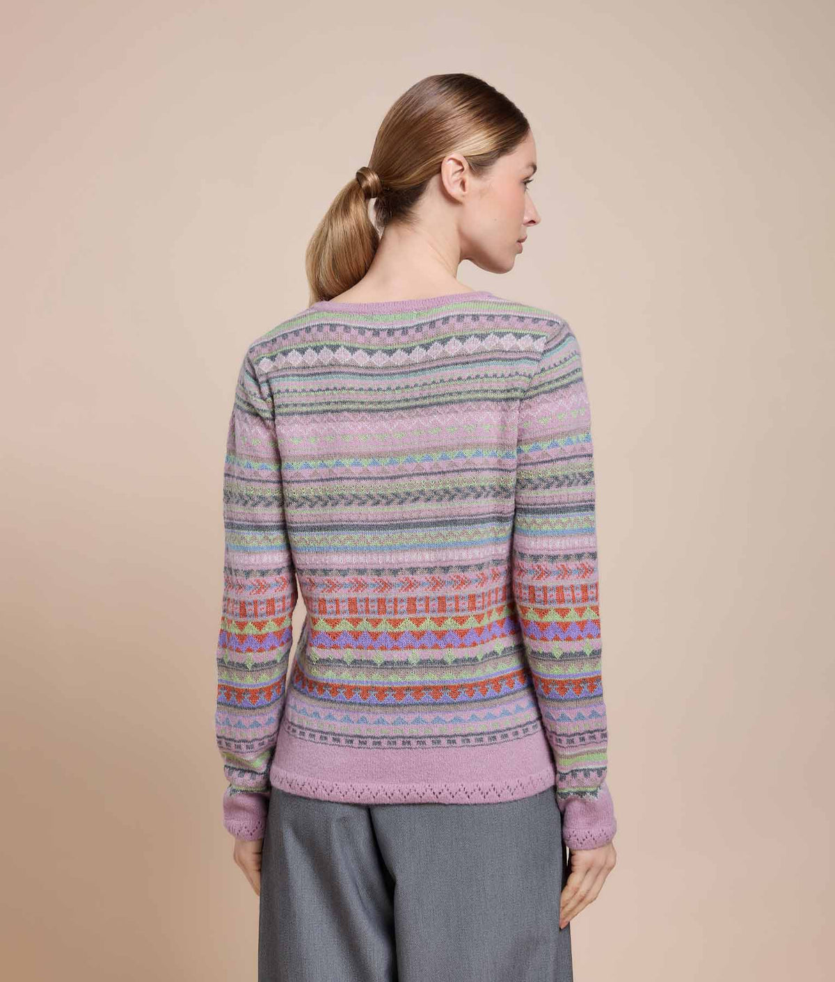 Suéter de Jacquard y Jersey