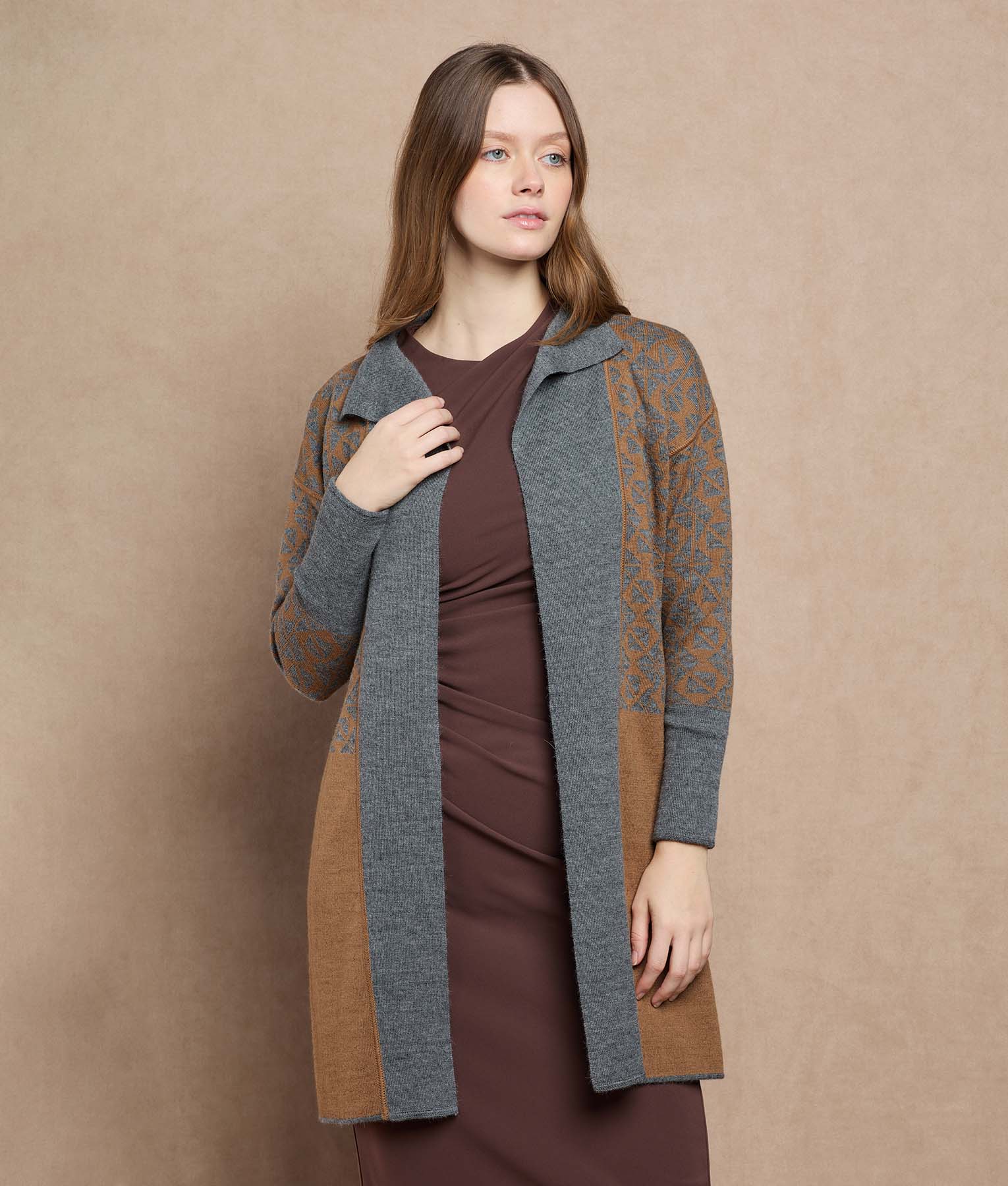 Cardigan Largo Reversible