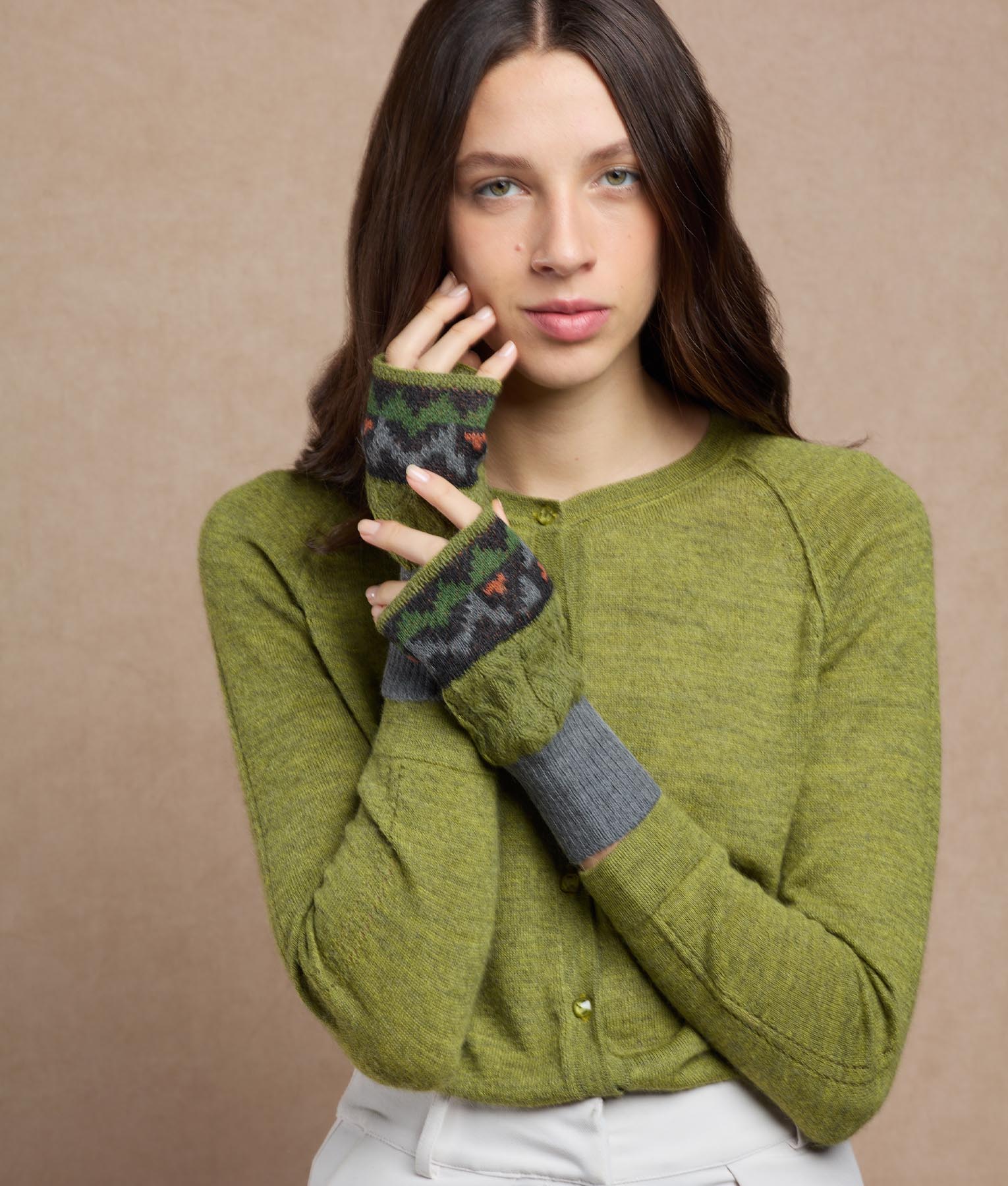 Mitones Jacquard