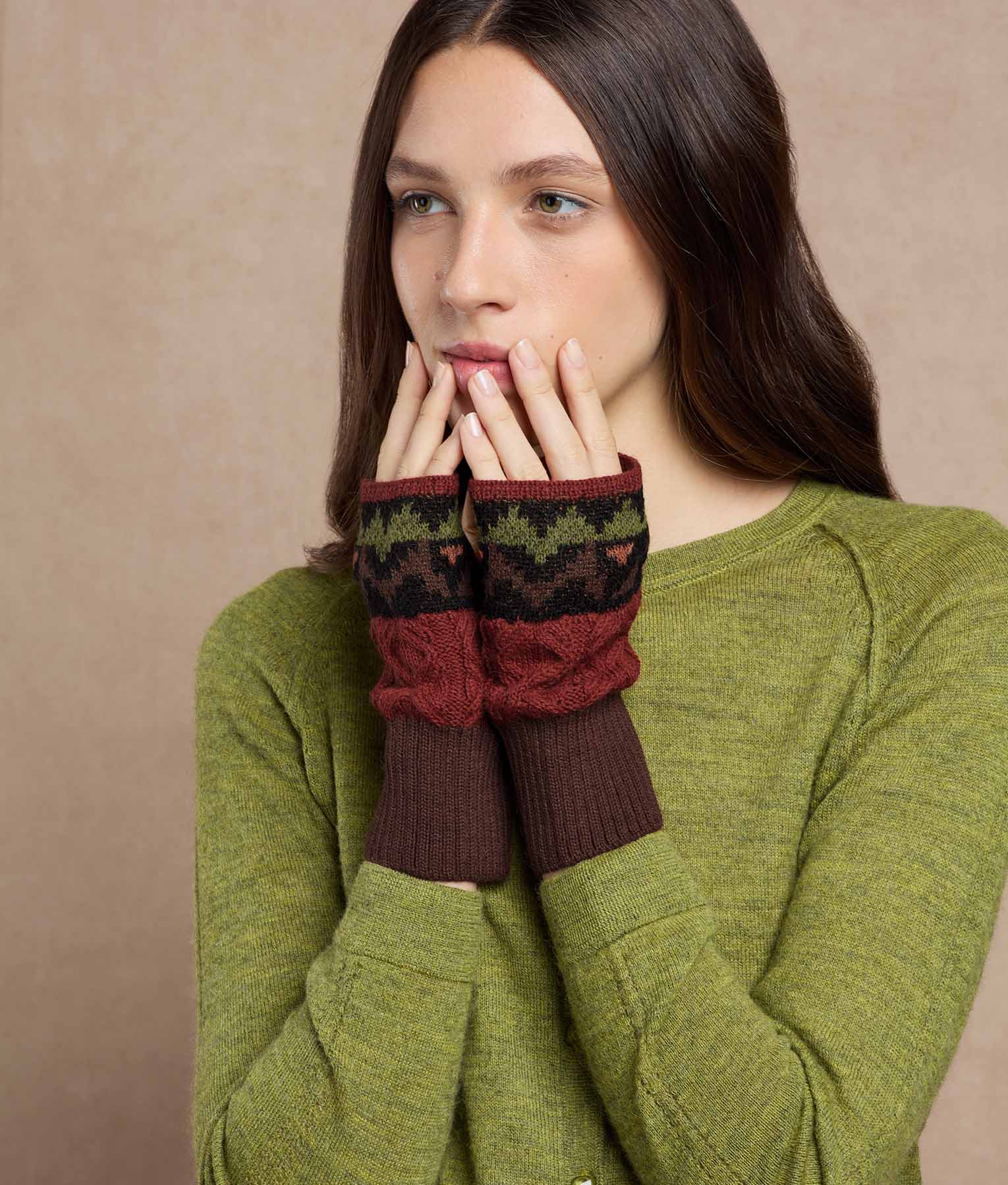 Mitones Jacquard