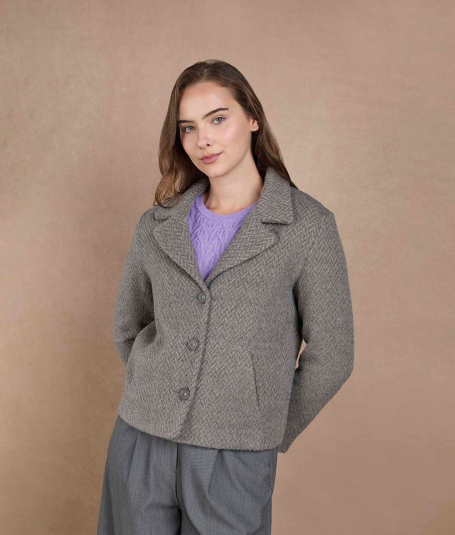 Chaqueta  Espigas - Gris grafito