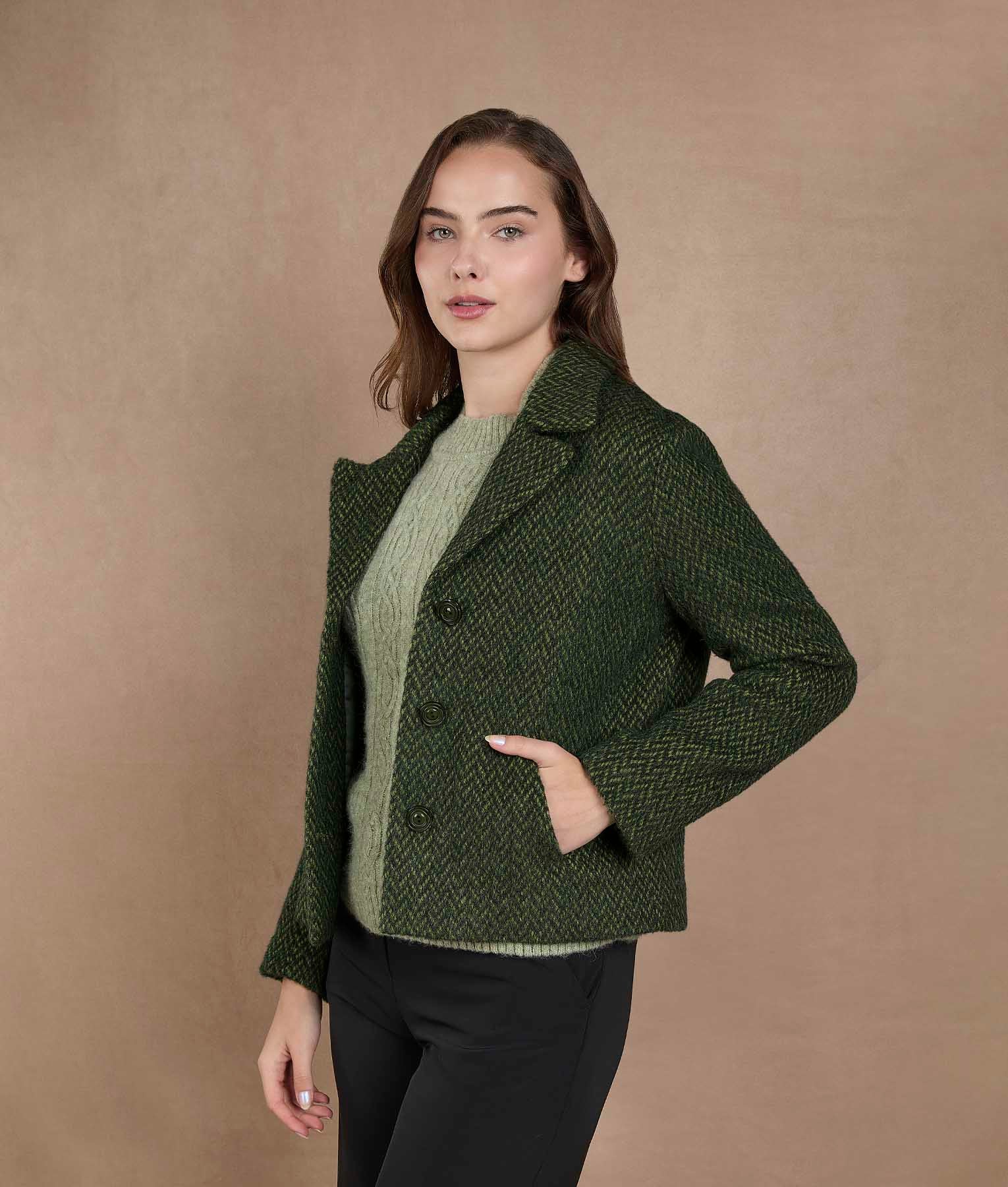 Chaqueta Espigas - Verde intenso