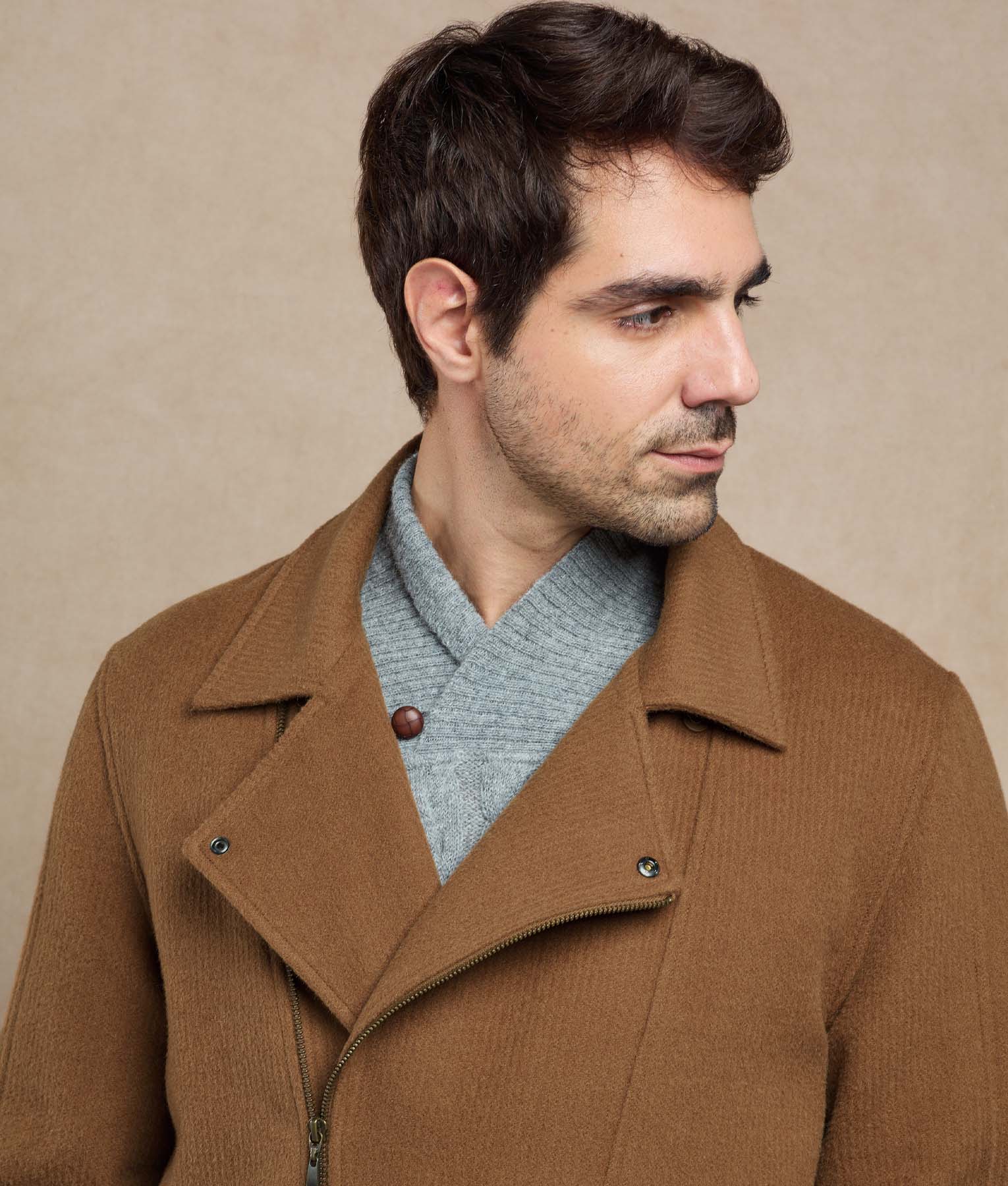 Bikie Men´s Jacket - toasted coconut