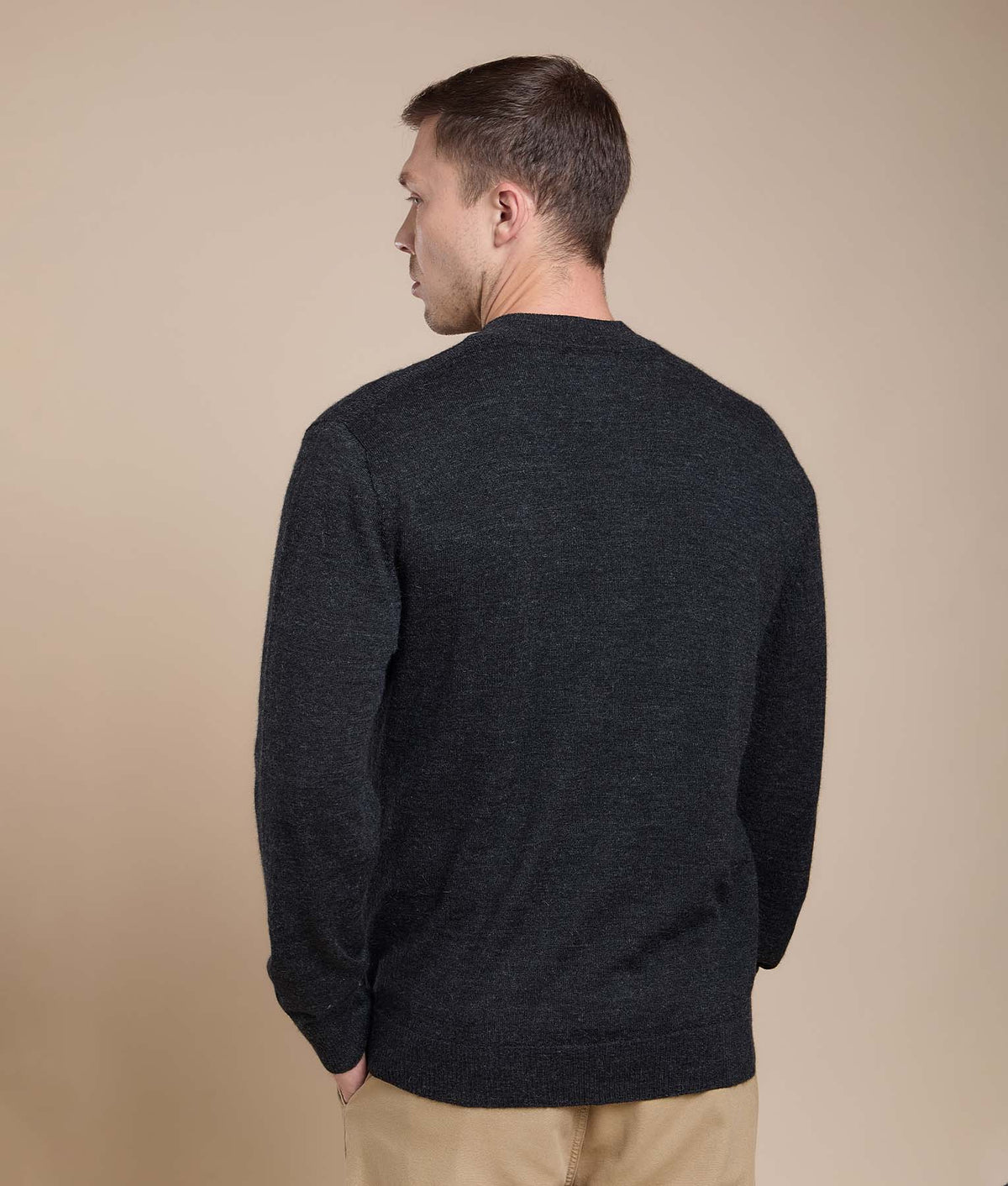 Suéter Básico de Jersey con Cuello Alto