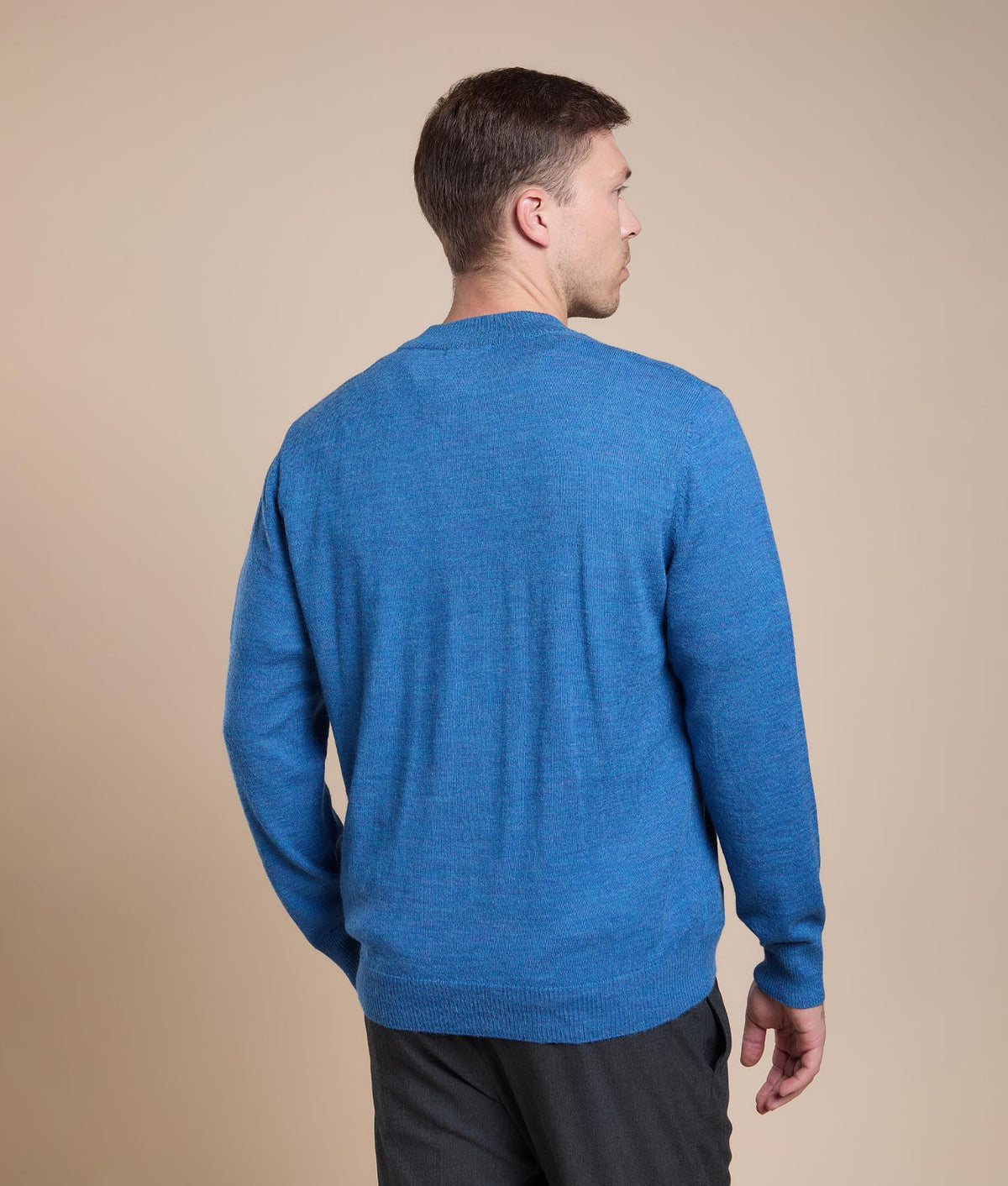 Suéter Básico de Jersey con Cuello Alto