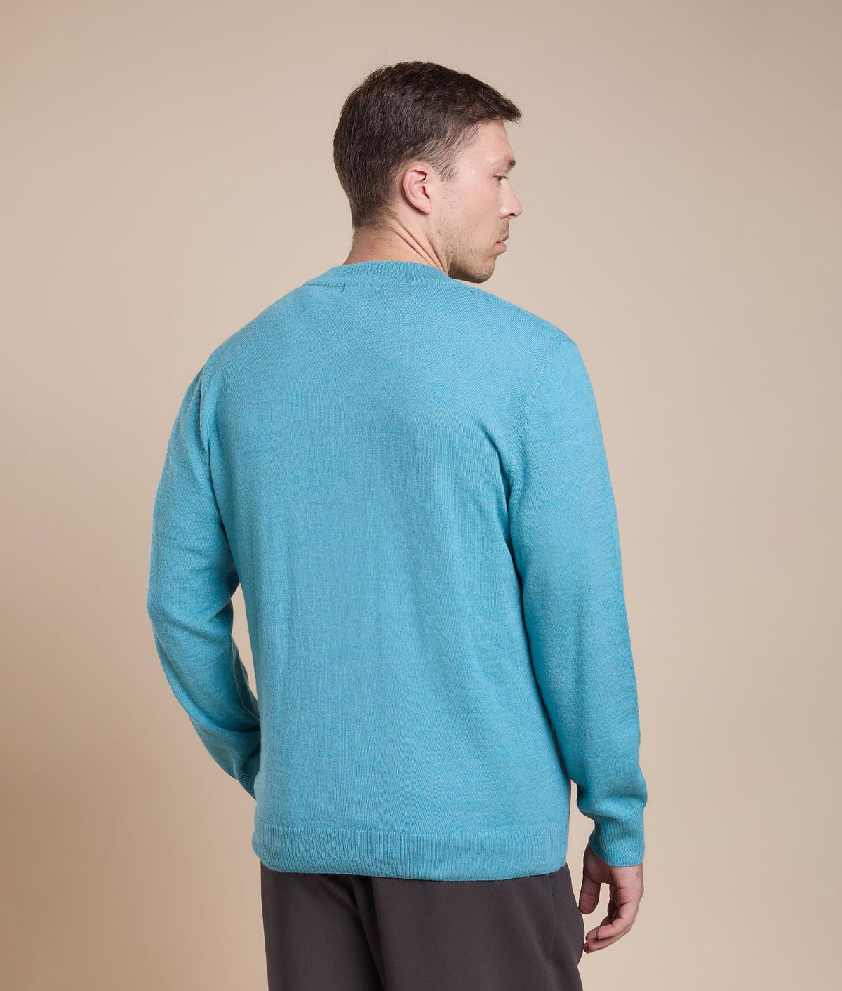 Suéter Básico de Jersey con Cuello Alto