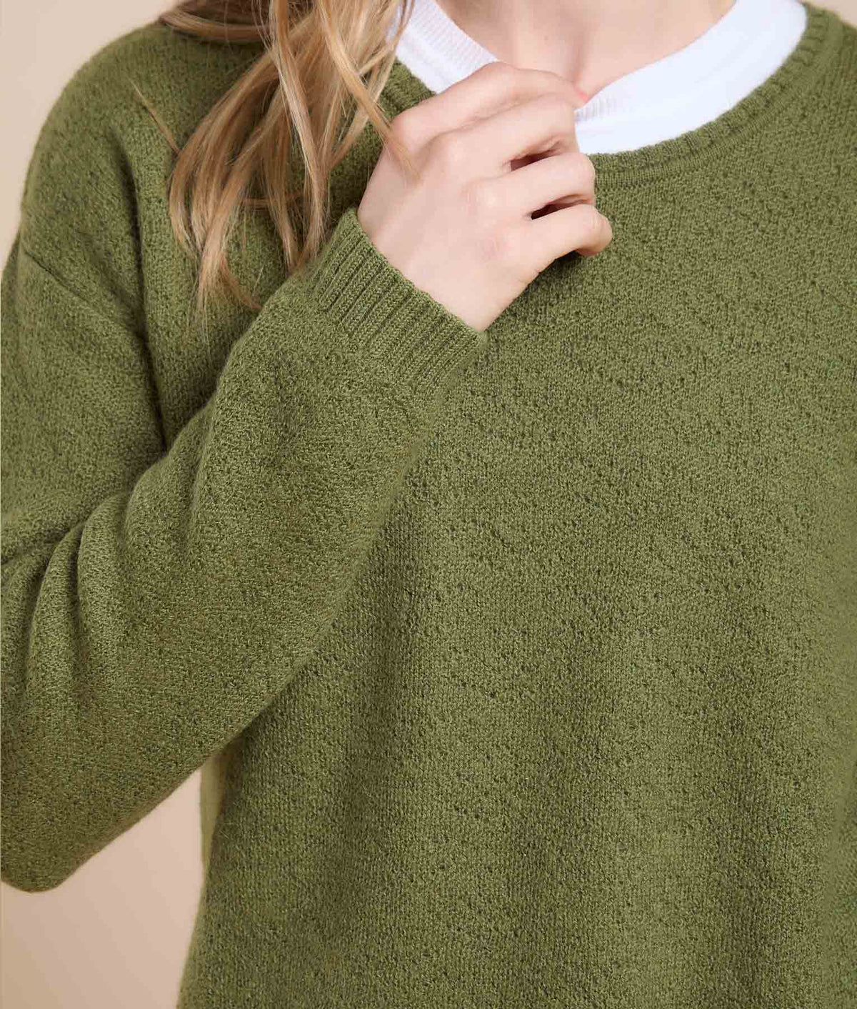 Suéter Jacquard de Flores Caladas