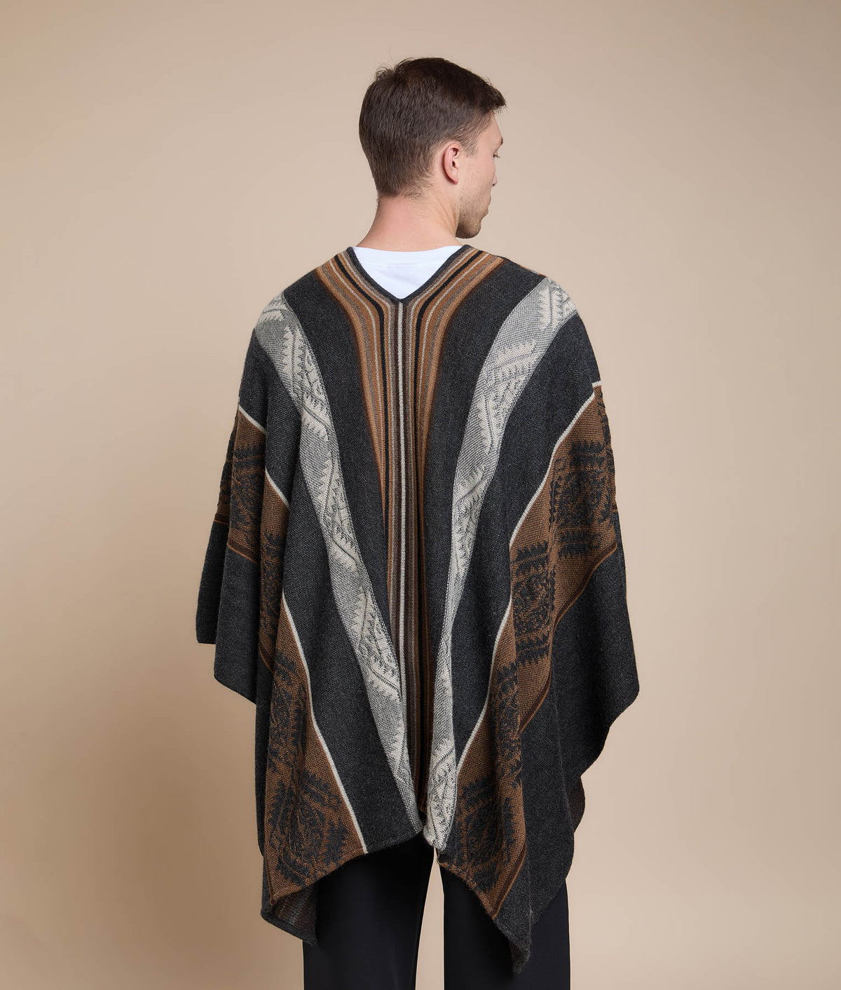 Poncho Jacquard de Hombre