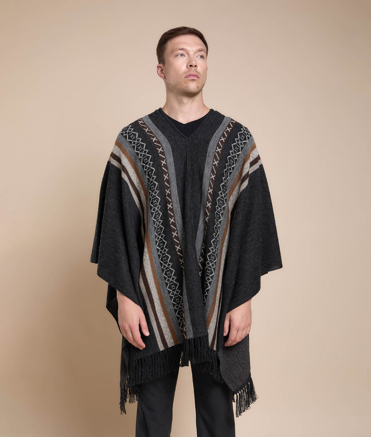 Poncho de Hombre Diseño Mat