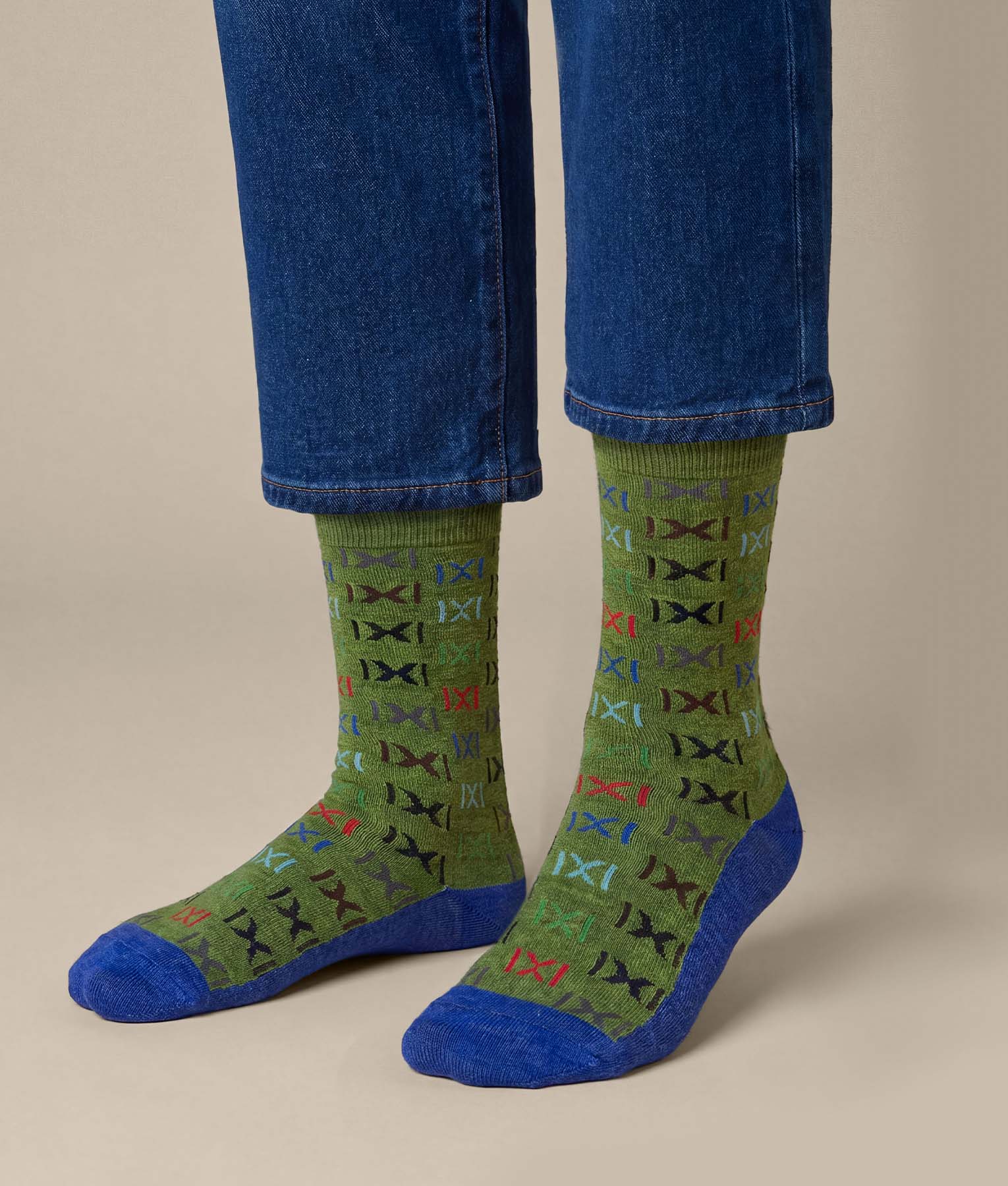 Medias Multicolor cruzadas para hombre